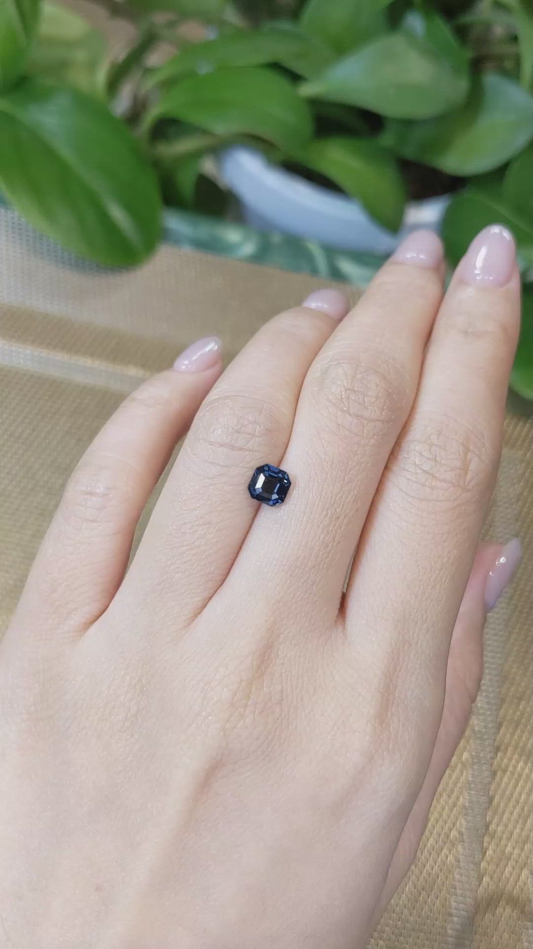 1.25 Ct. Cobalt Spinel from Tanzania Size Video