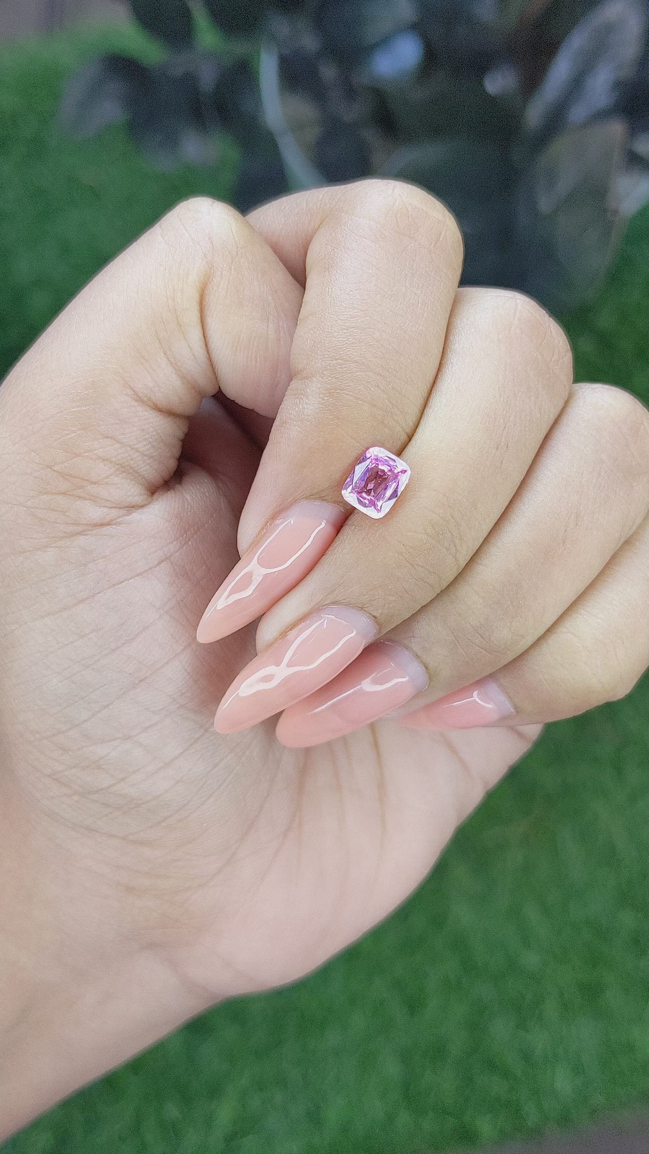 1.04 Ct. Spinel from Ceylon (Sri Lanka) Size Video