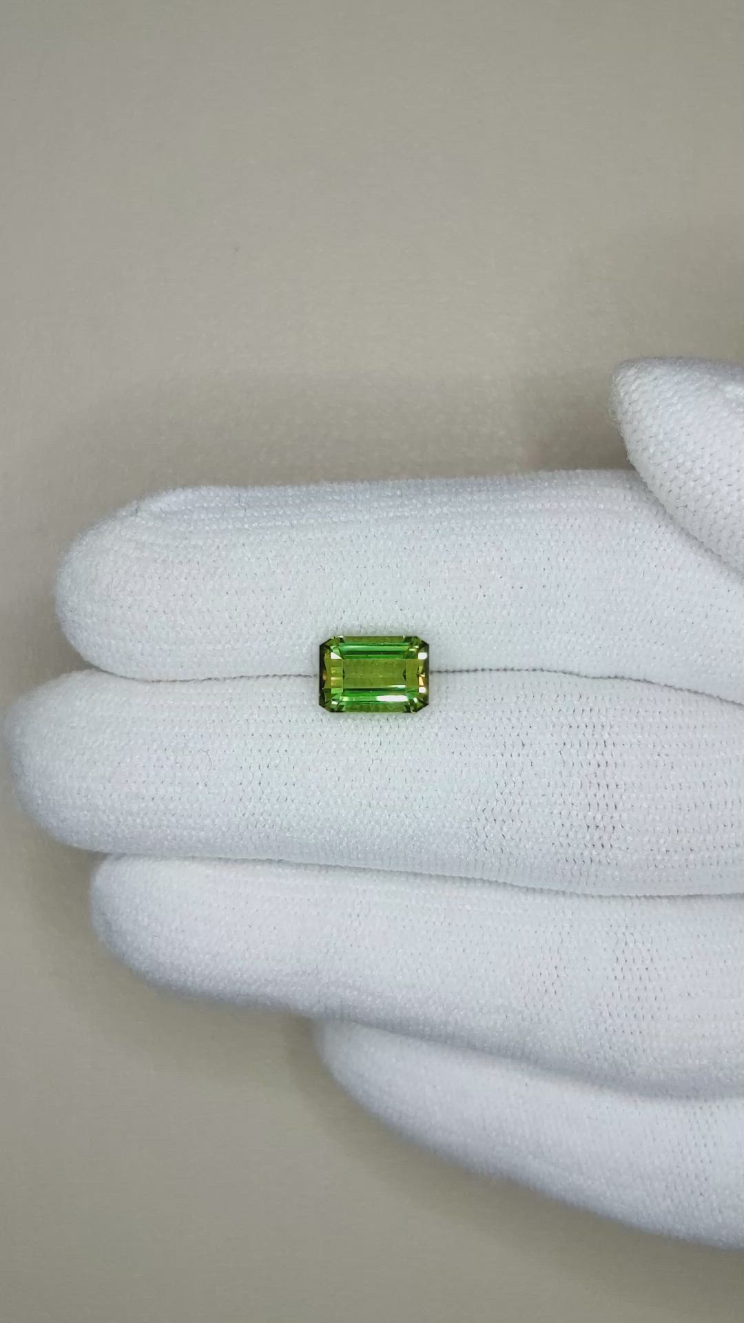 2.34 Ct. Green Tourmaline from Africa Size Video