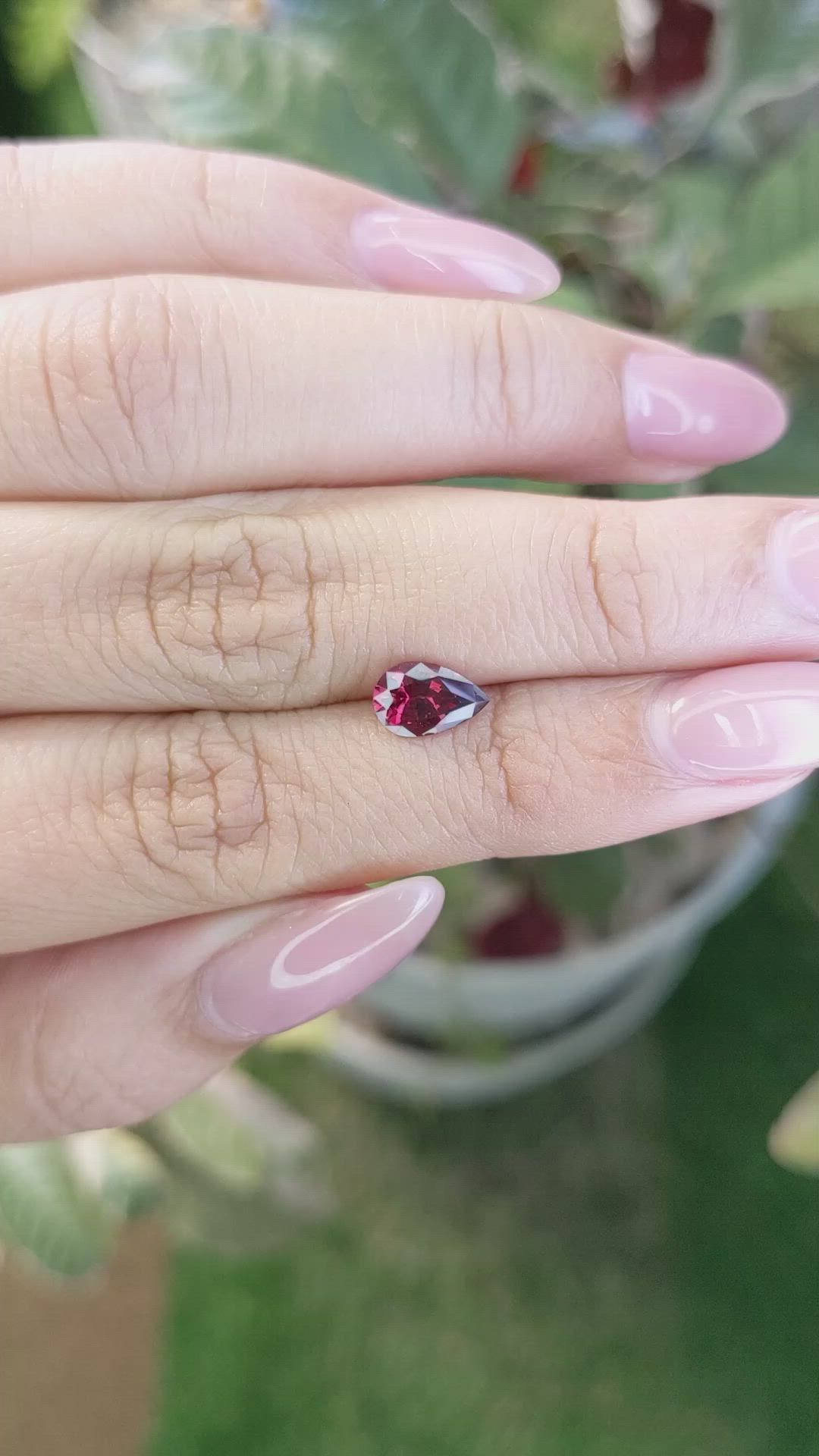 1.11 Ct. Rhodolite Garnet from Ceylon (Sri Lanka) Size Video