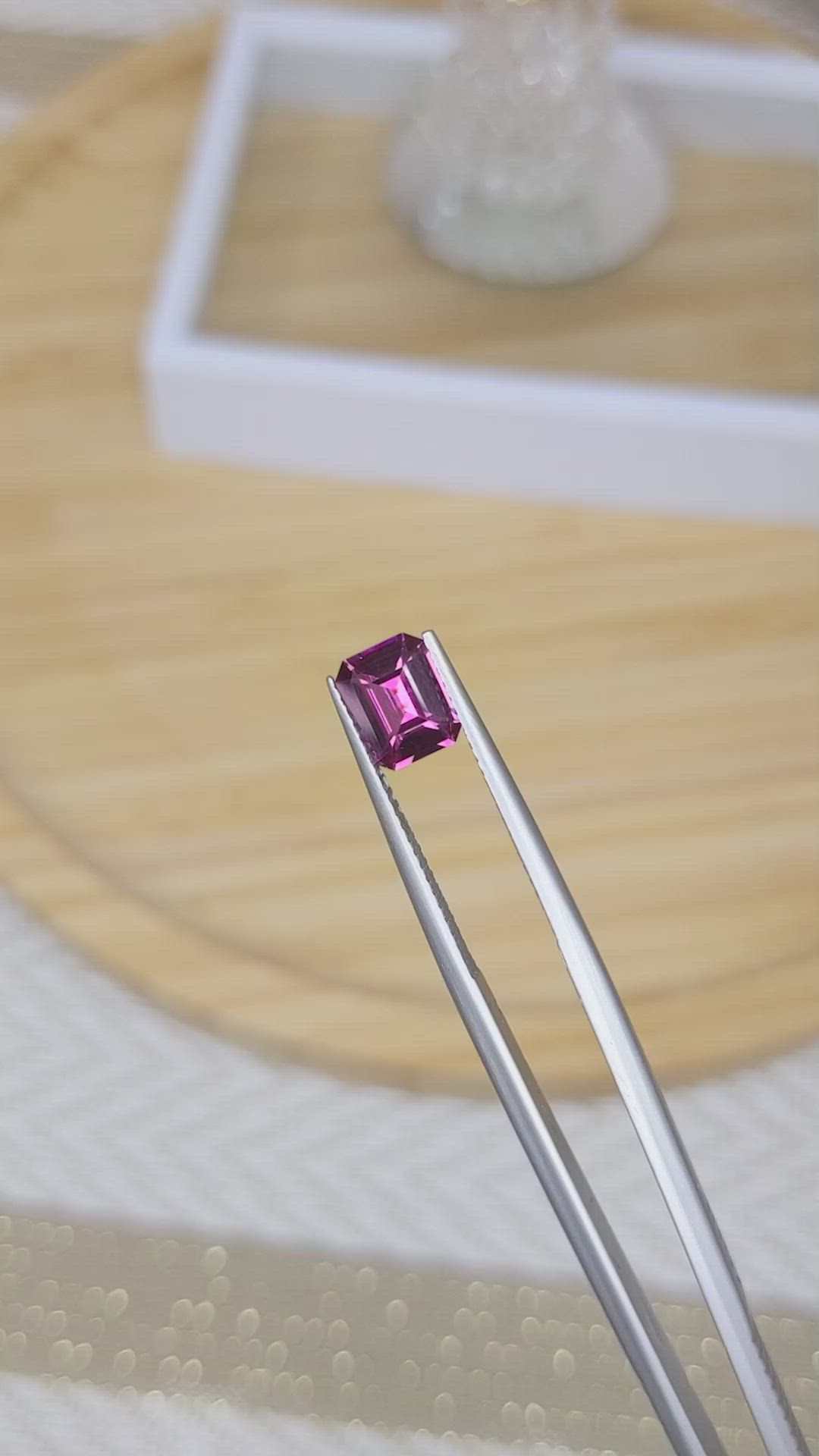 1.32 Ct. Rhodolite Garnet from Ceylon (Sri Lanka) Size Video