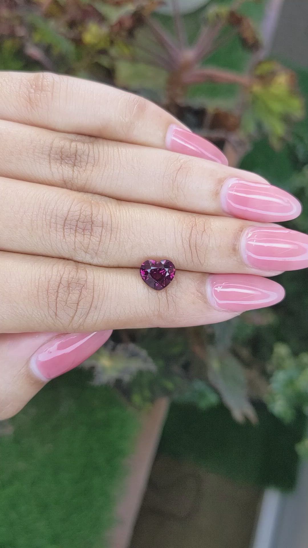 2.22 Ct. Garnet from Ceylon (Sri Lanka) Size Video