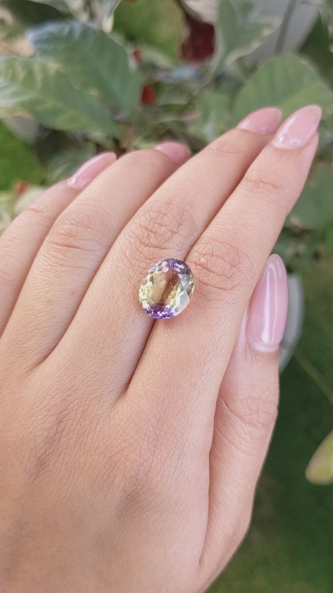 5.21 Ct. Ametrine from Madagascar Size Video