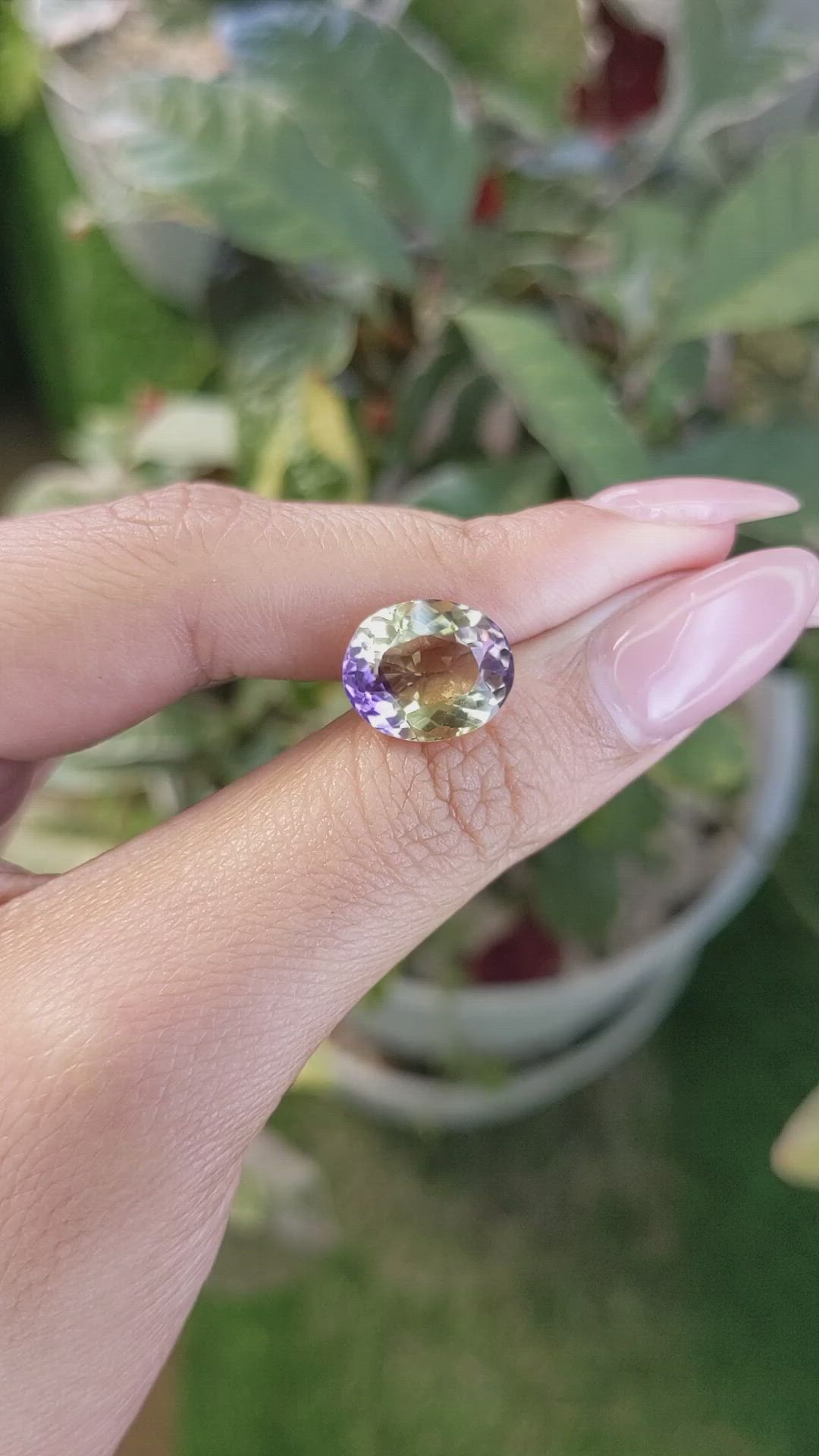 5.21 Ct. Ametrine from Madagascar Size Video