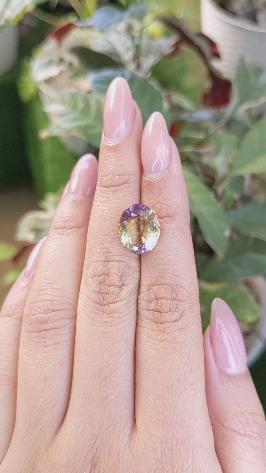 5.21 Ct. Ametrine from Madagascar Size Video