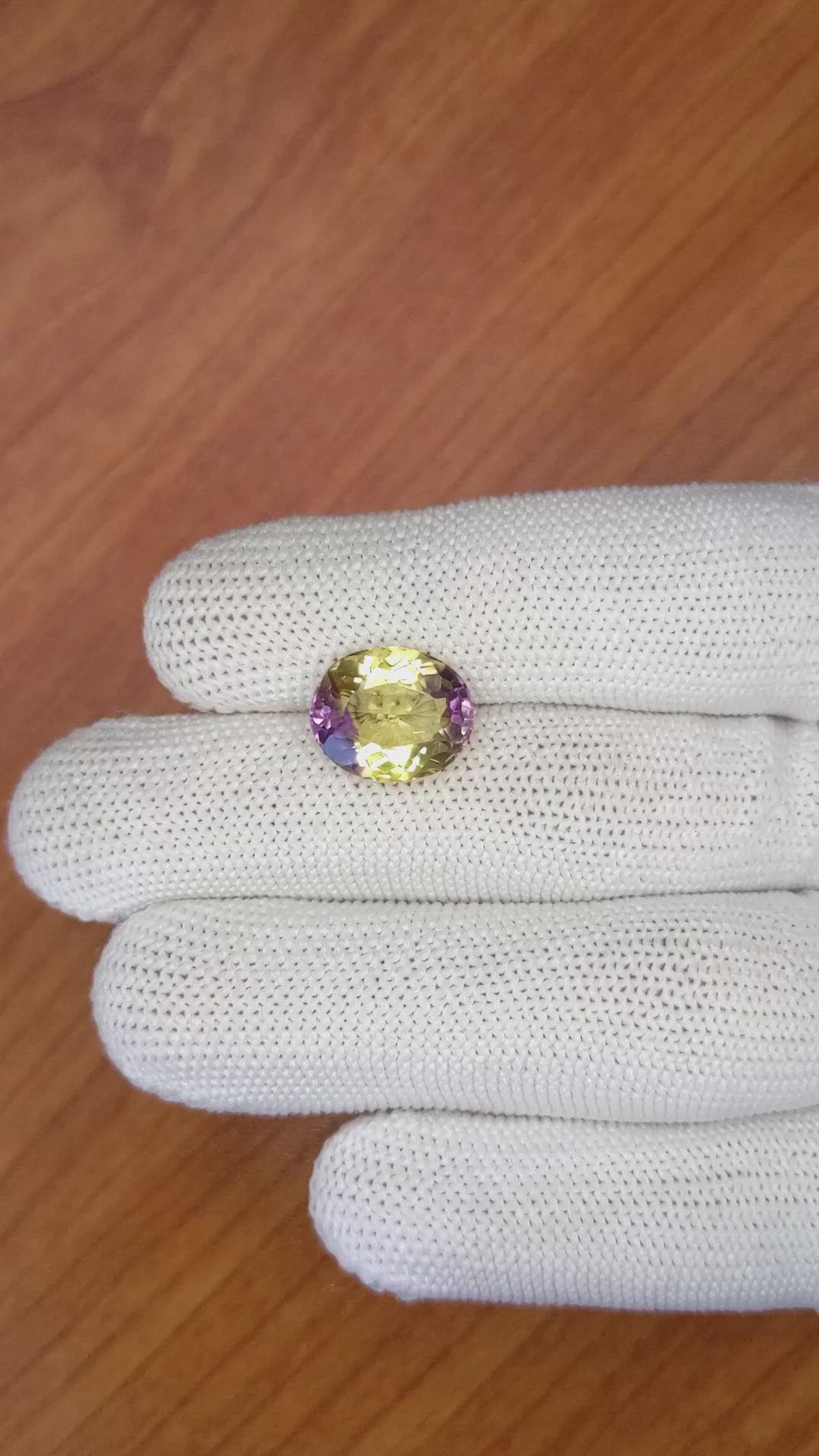 5.21 Ct. Ametrine from Madagascar Size Video