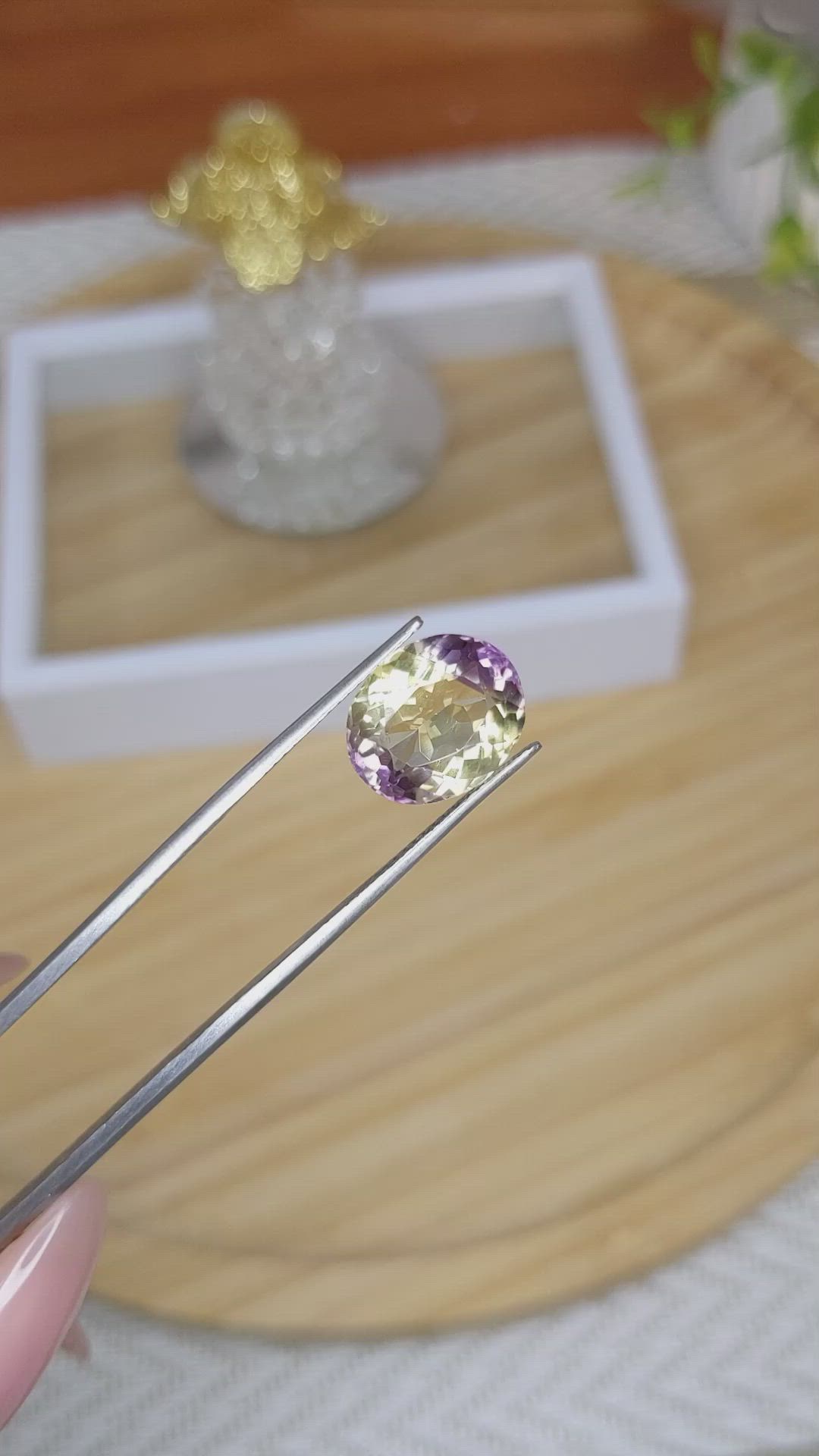 5.21 Ct. Ametrine from Madagascar Size Video