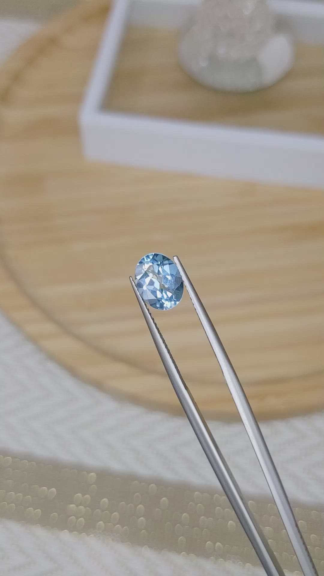 2.37 Ct. Topaz from Ceylon (Sri Lanka) Size Video