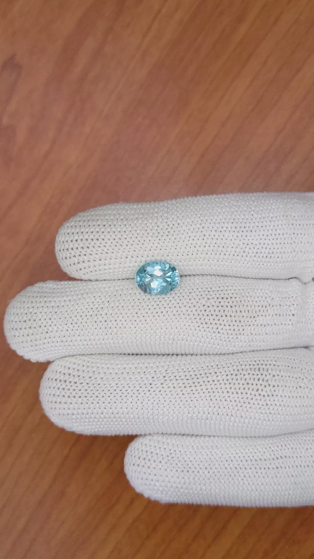 2.37 Ct. Topaz from Ceylon (Sri Lanka) Size Video