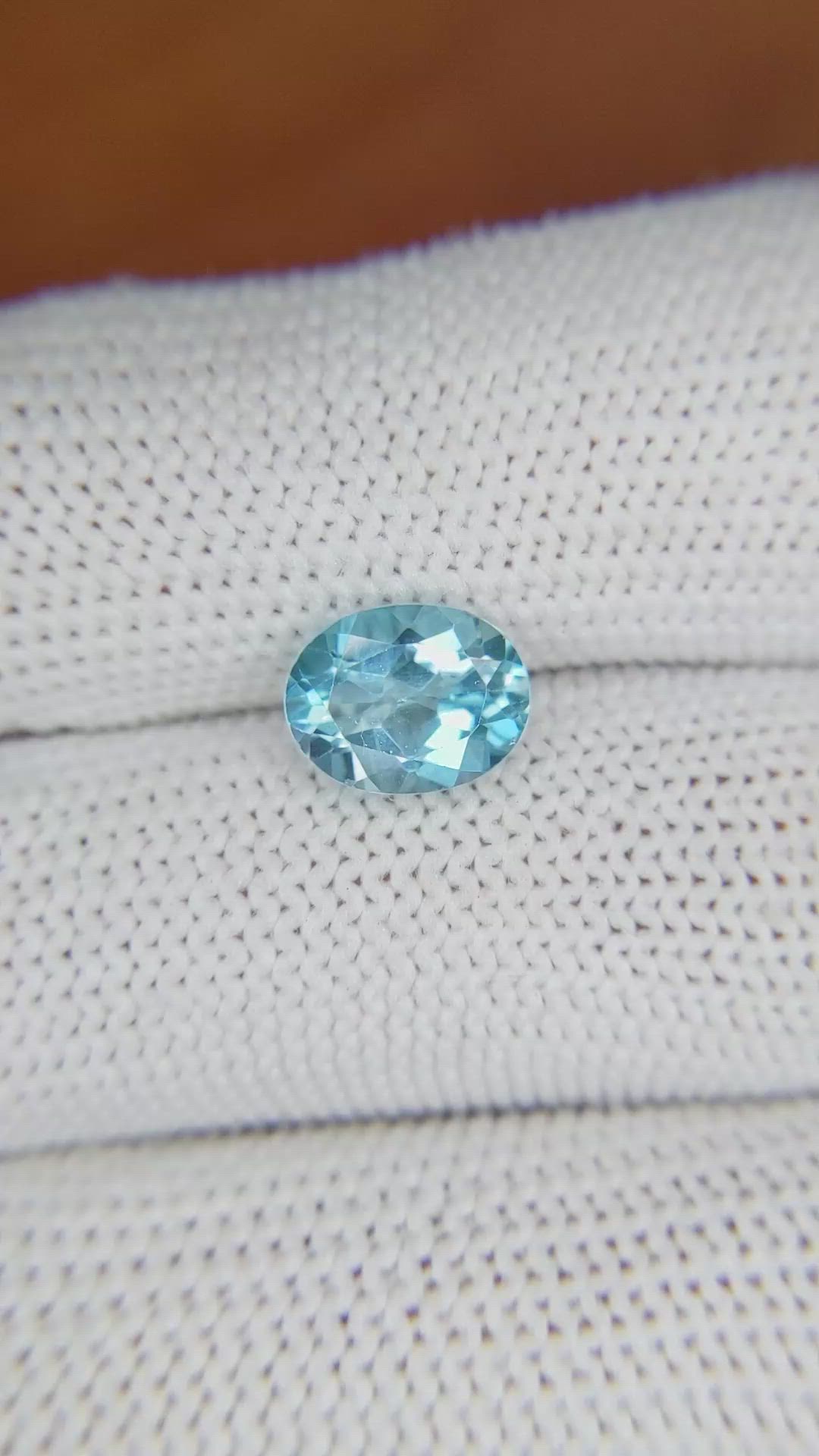 2.37 Ct. Topaz from Ceylon (Sri Lanka) Size Video
