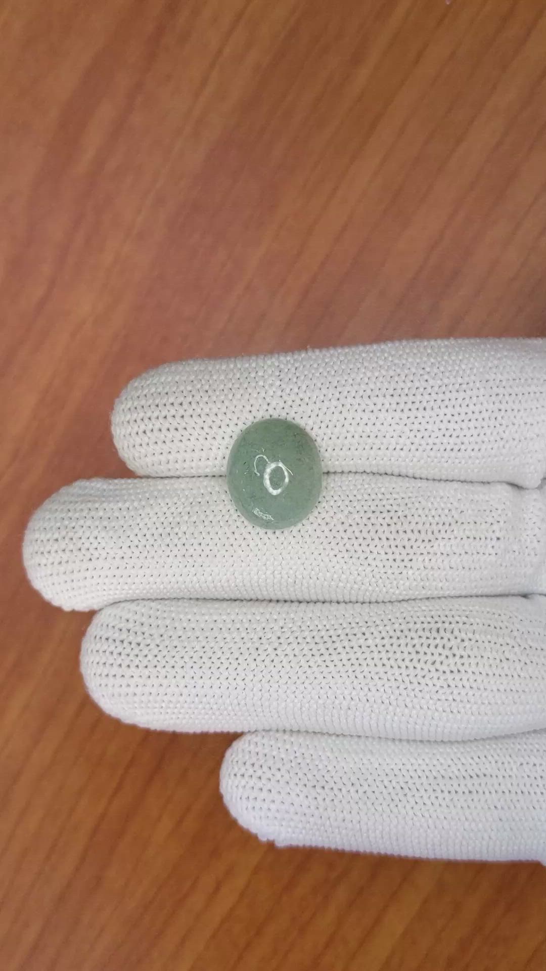 7.02 Ct. Cabochon Jade from Burma (Myanmar) Size Video