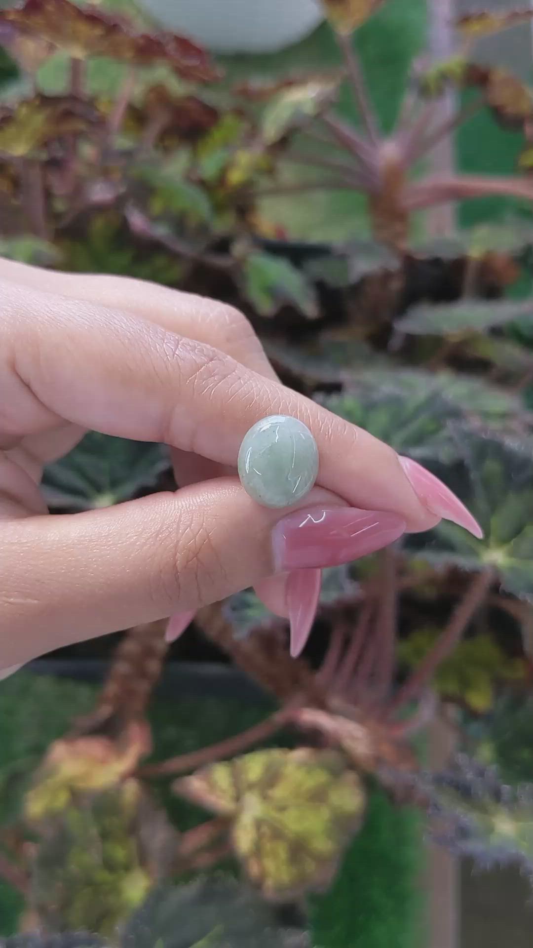 5.31 Ct. Cabochon Jade from Burma (Myanmar) Size Video