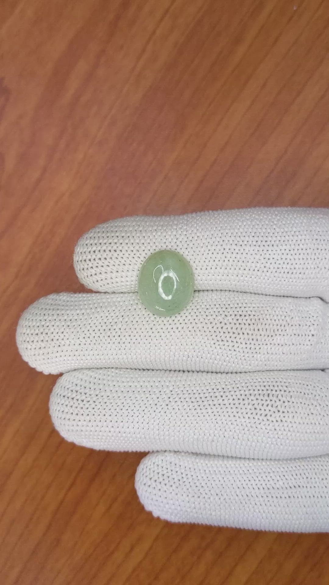5.31 Ct. Cabochon Jade from Burma (Myanmar) Size Video