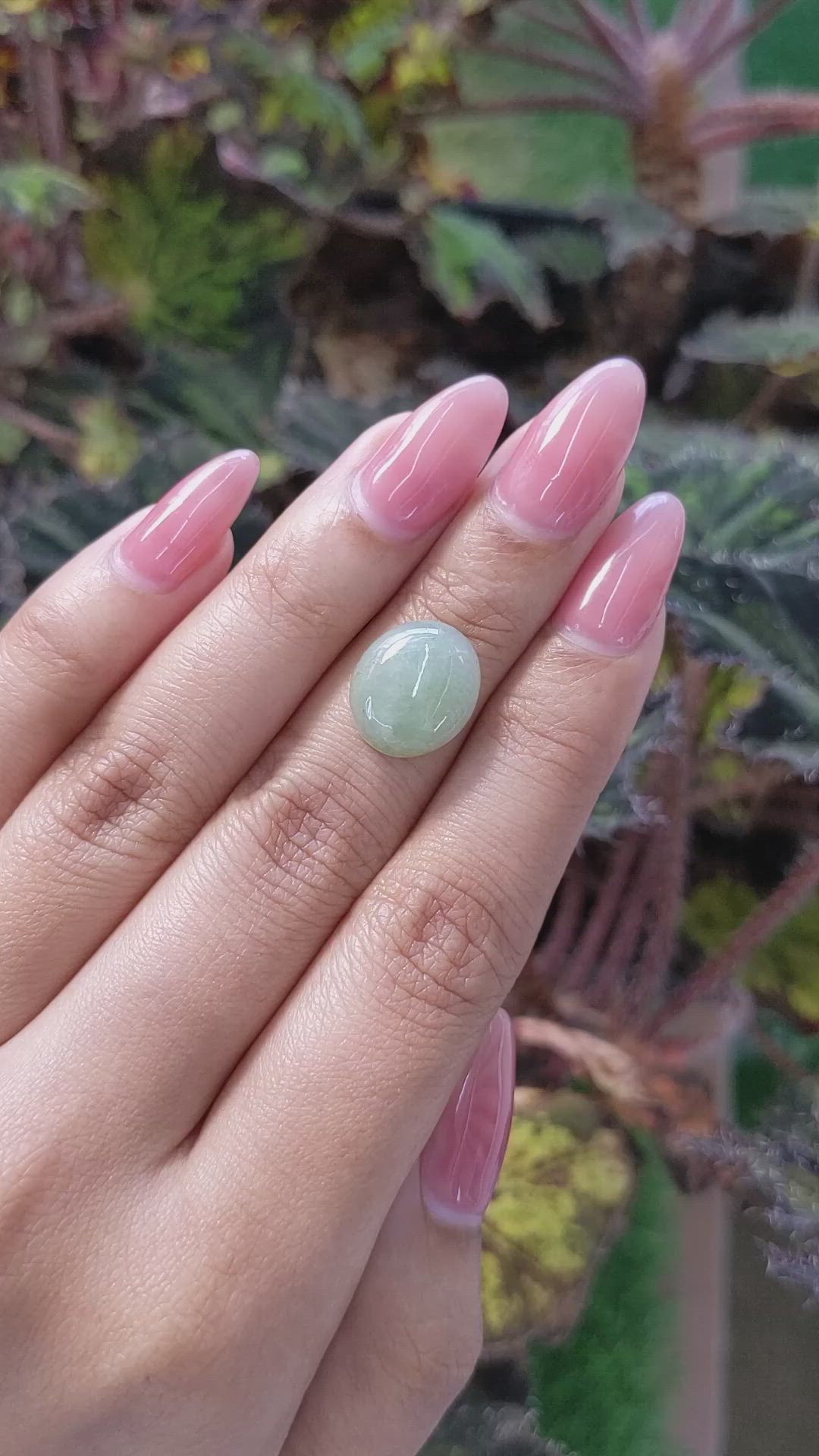5.31 Ct. Cabochon Jade from Burma (Myanmar) Size Video