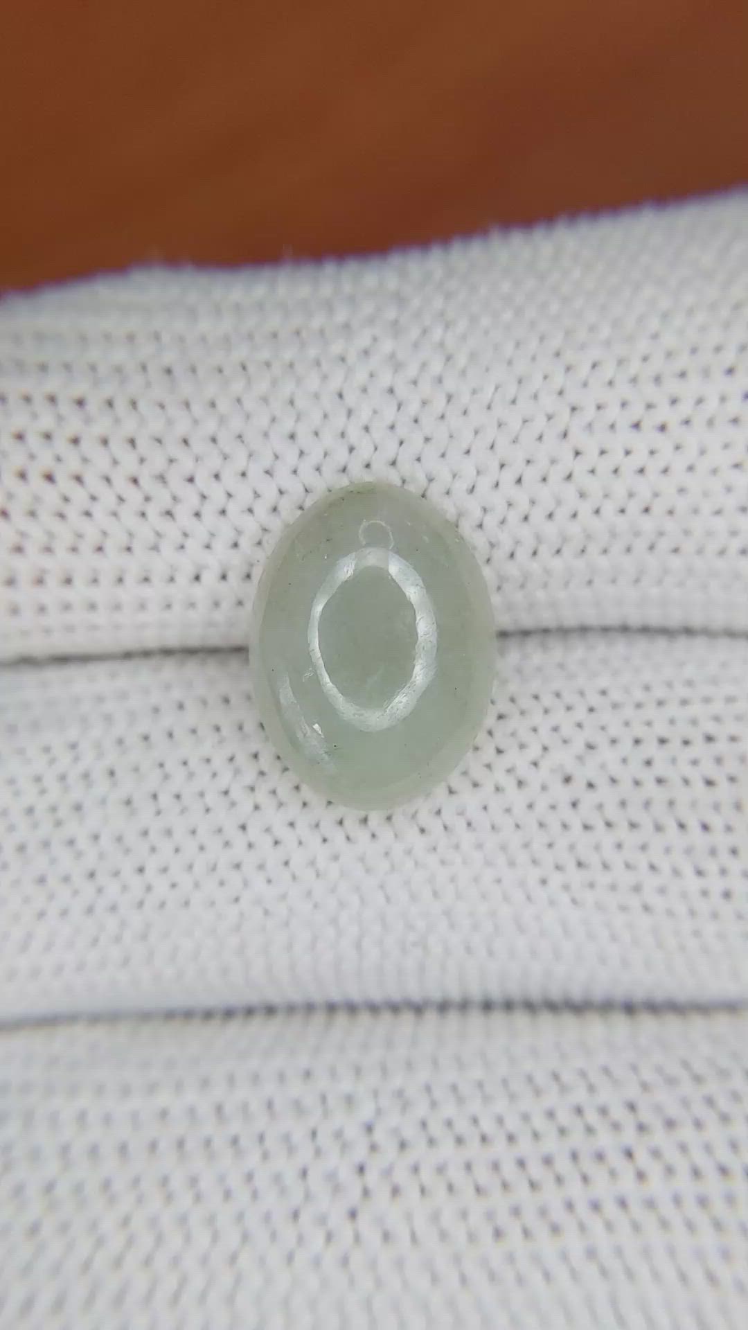 5.35 Ct. Cabochon Jade from Burma (Myanmar) Size Video