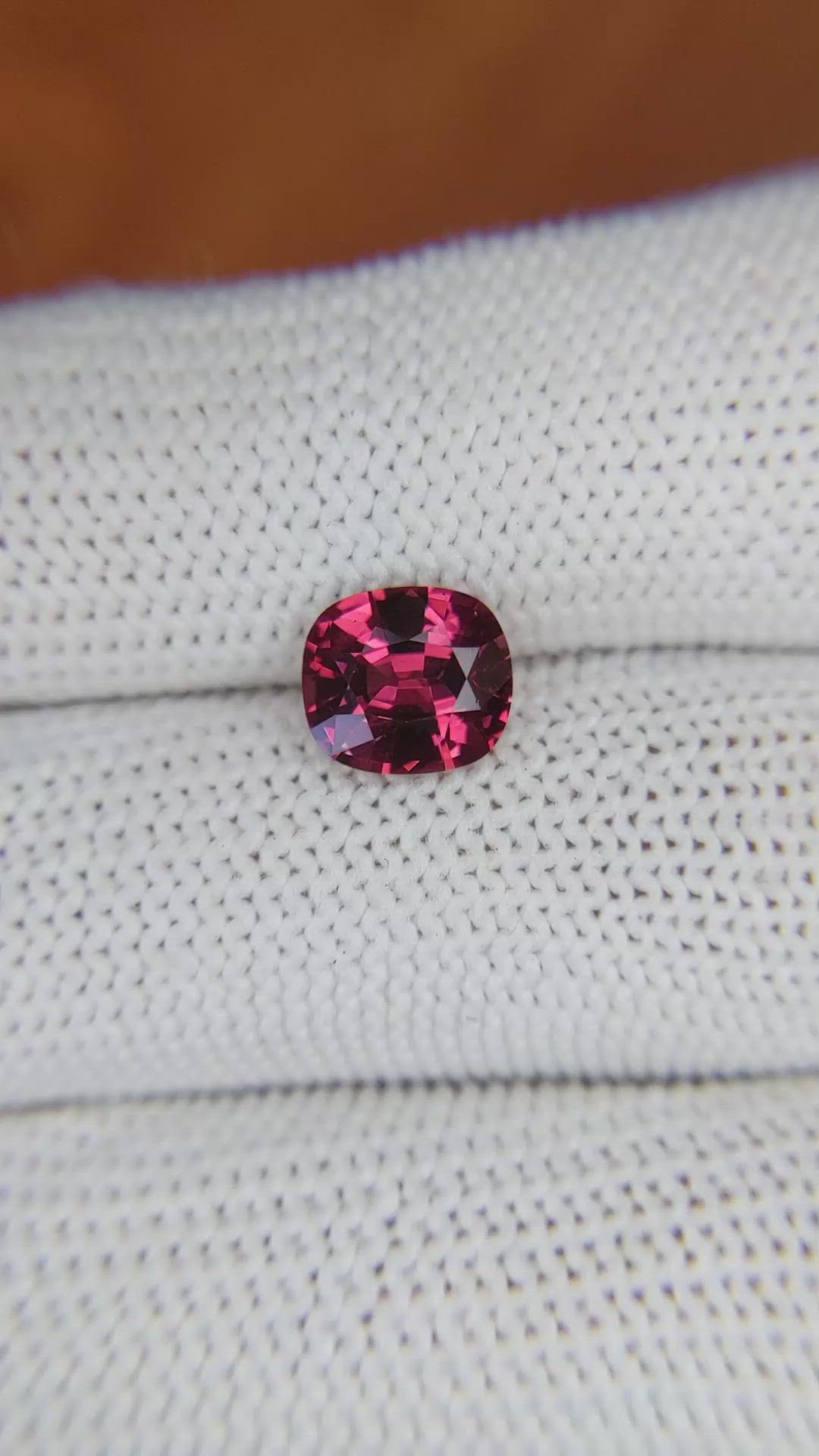 2.27 Ct. Garnet from Ceylon (Sri Lanka) Size Video