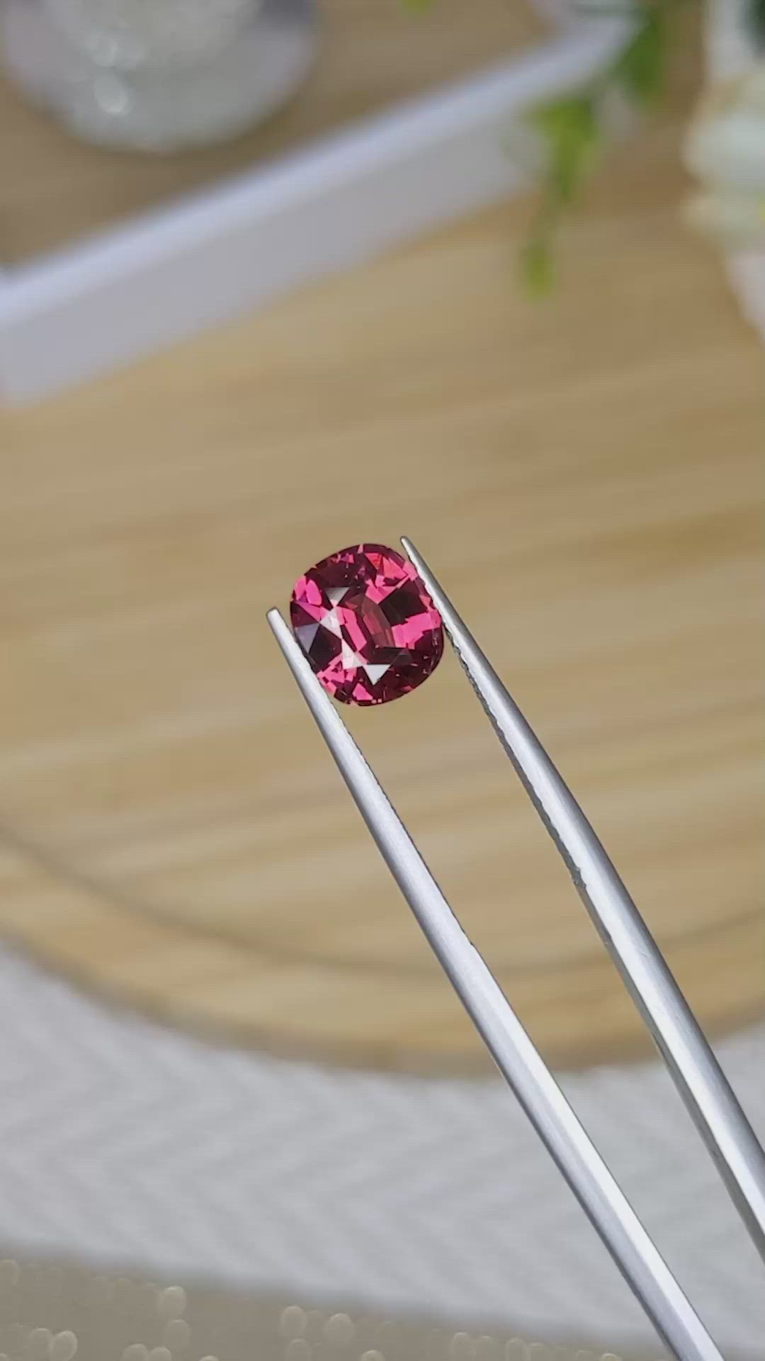 2.27 Ct. Garnet from Ceylon (Sri Lanka) Size Video