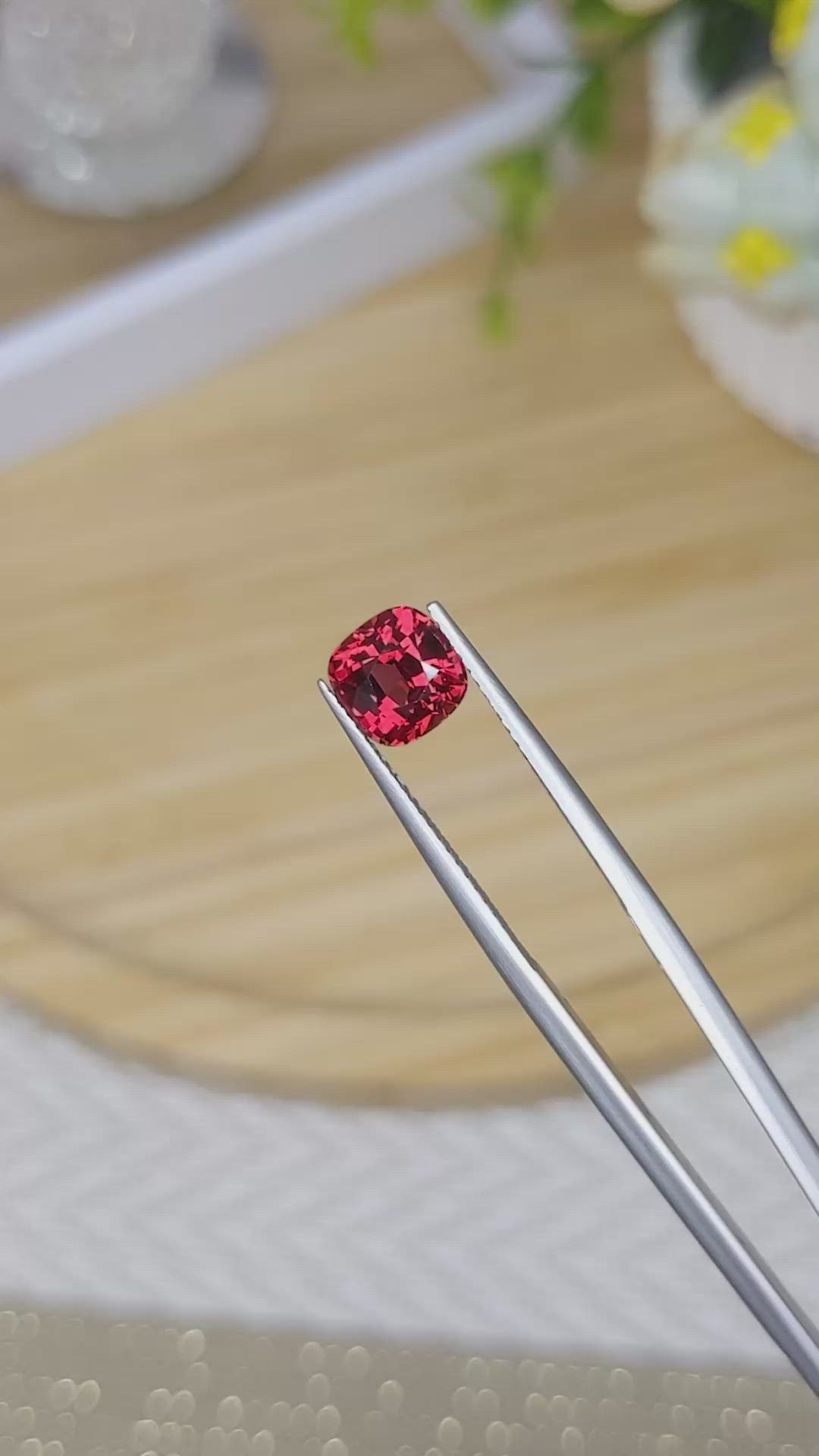 2.05 Ct. Garnet from Ceylon (Sri Lanka) Size Video