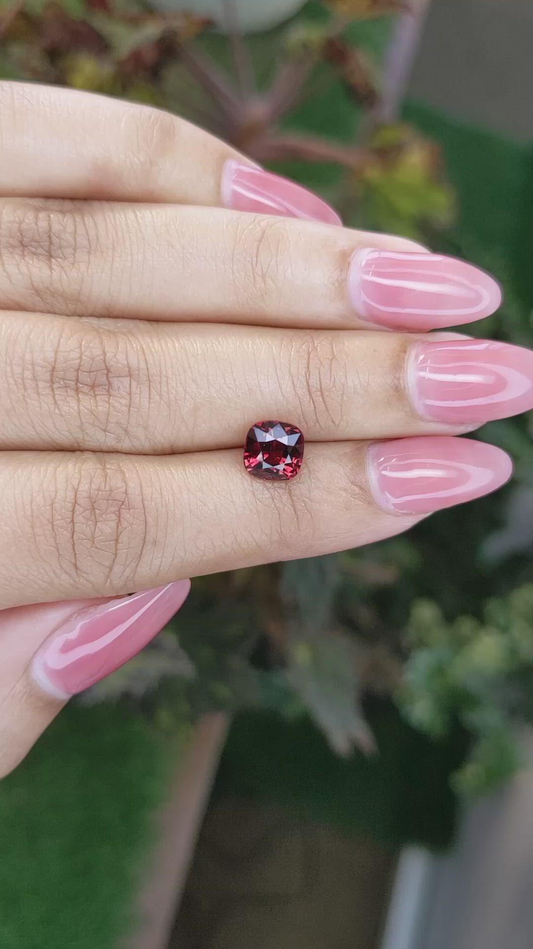 2.05 Ct. Garnet from Ceylon (Sri Lanka) Size Video