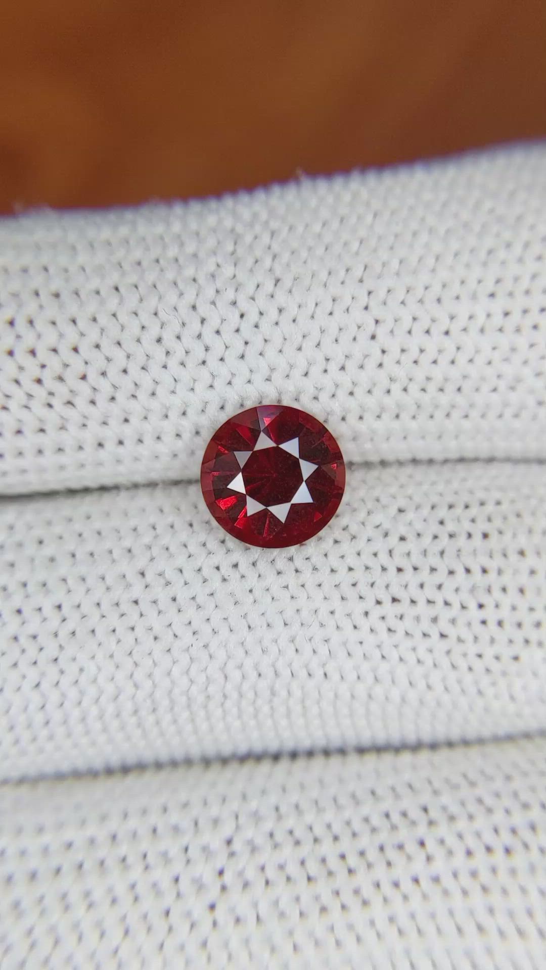 2.37 Ct. Garnet from Ceylon (Sri Lanka) Size Video