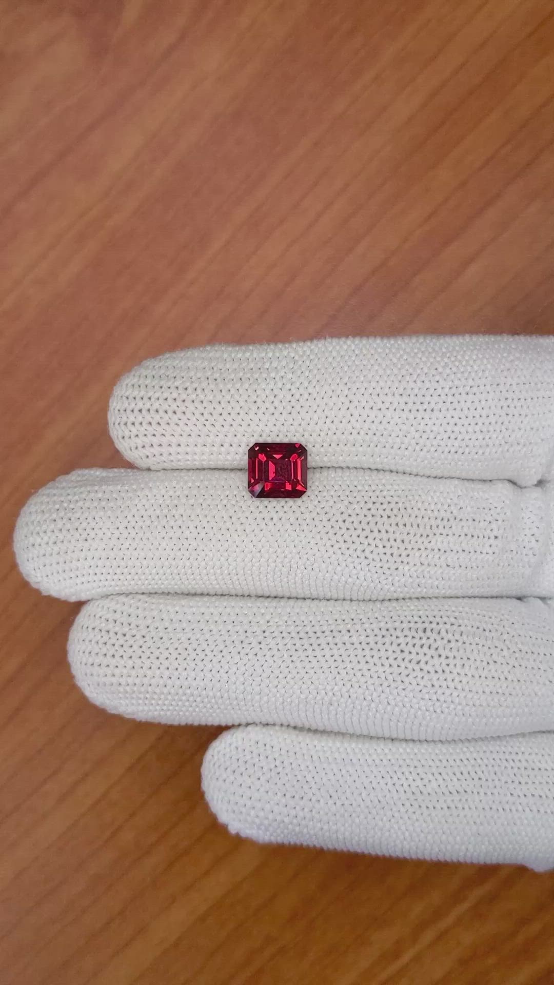 2.41 Ct. Garnet from Ceylon (Sri Lanka) Size Video