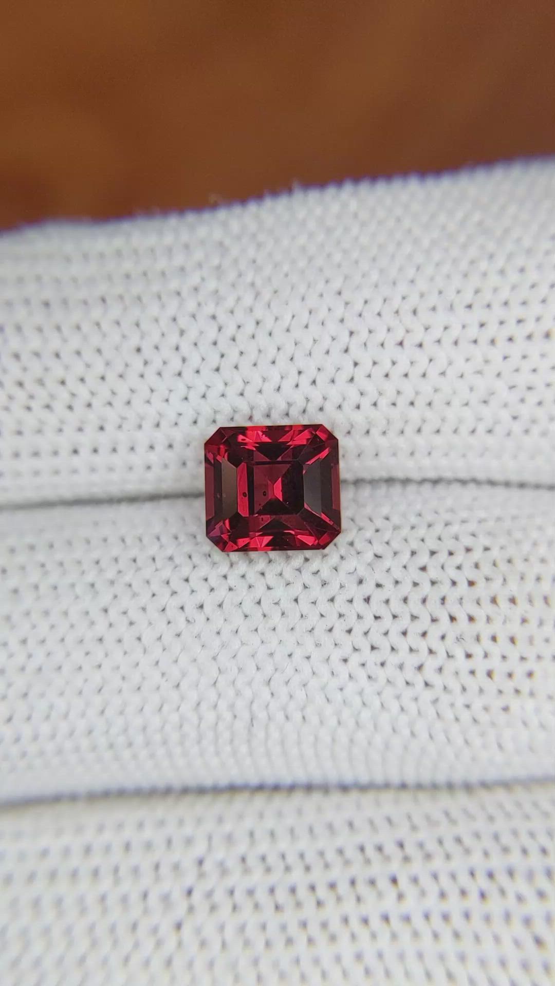 2.41 Ct. Garnet from Ceylon (Sri Lanka) Size Video