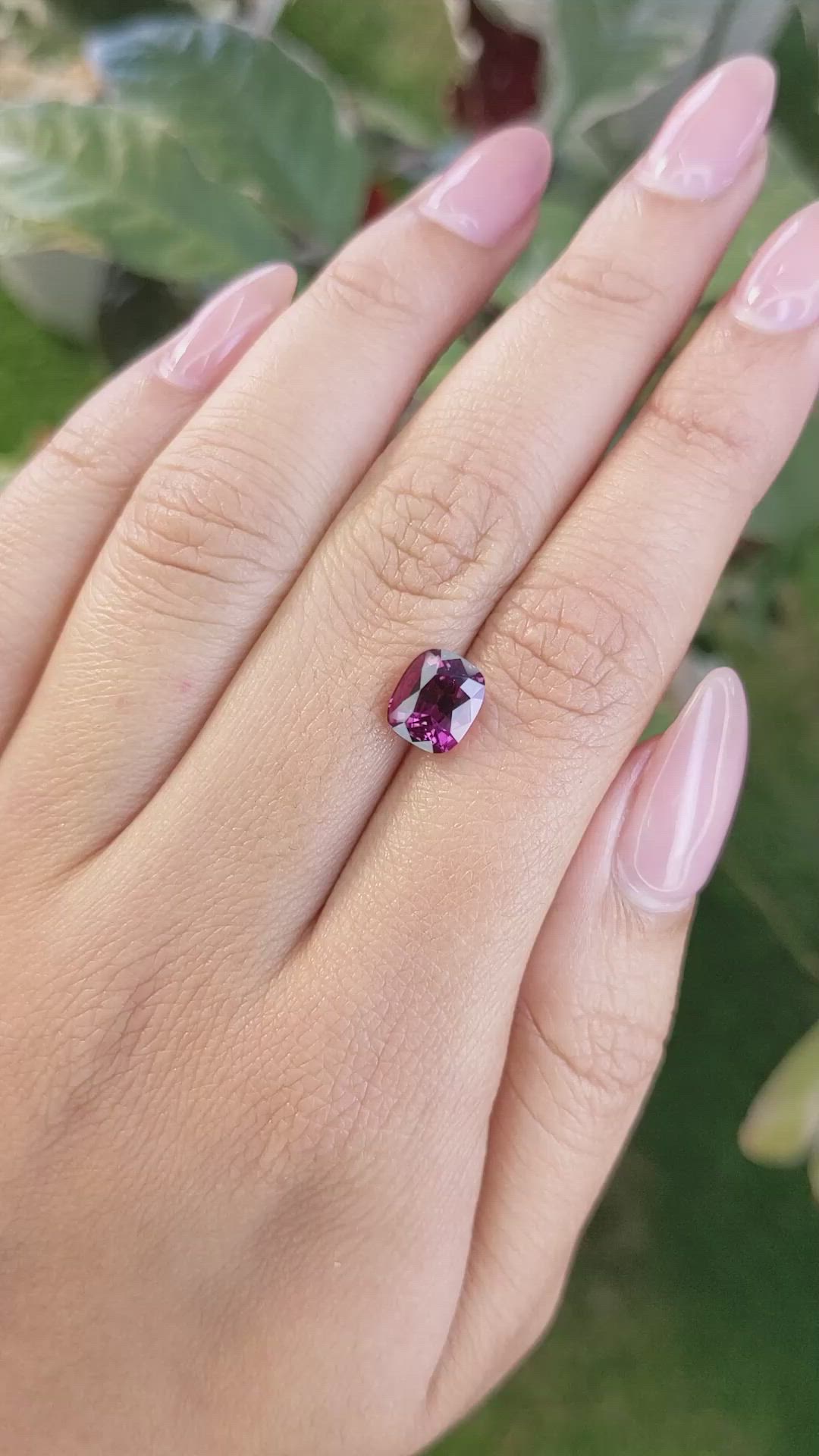 2.88 Ct. Garnet from Ceylon (Sri Lanka) Size Video