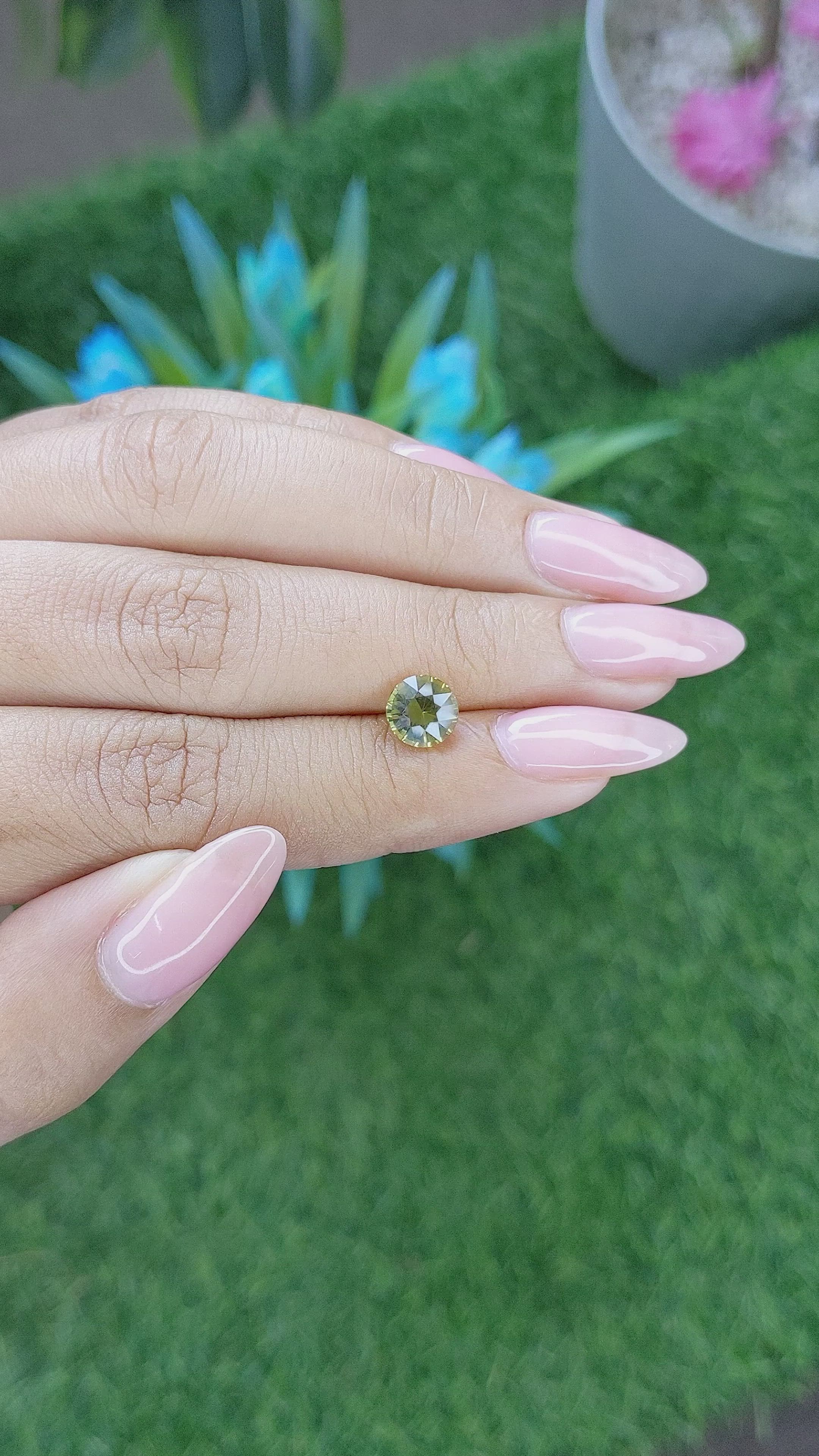 1.69 Ct. Chrysoberyl from Tanzania Size Video