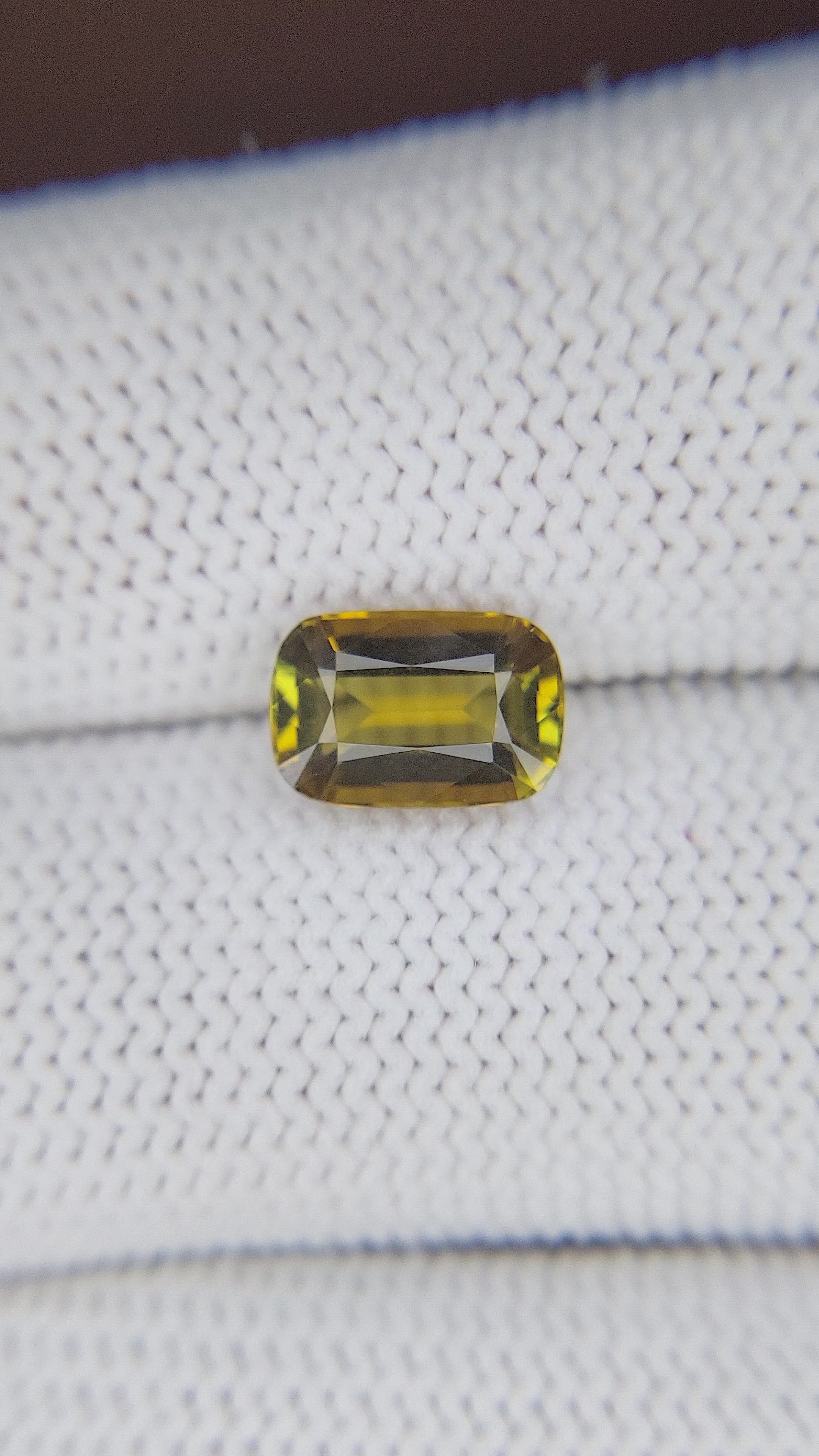 1.87 Ct. Chrysoberyl from Tanzania Size Video