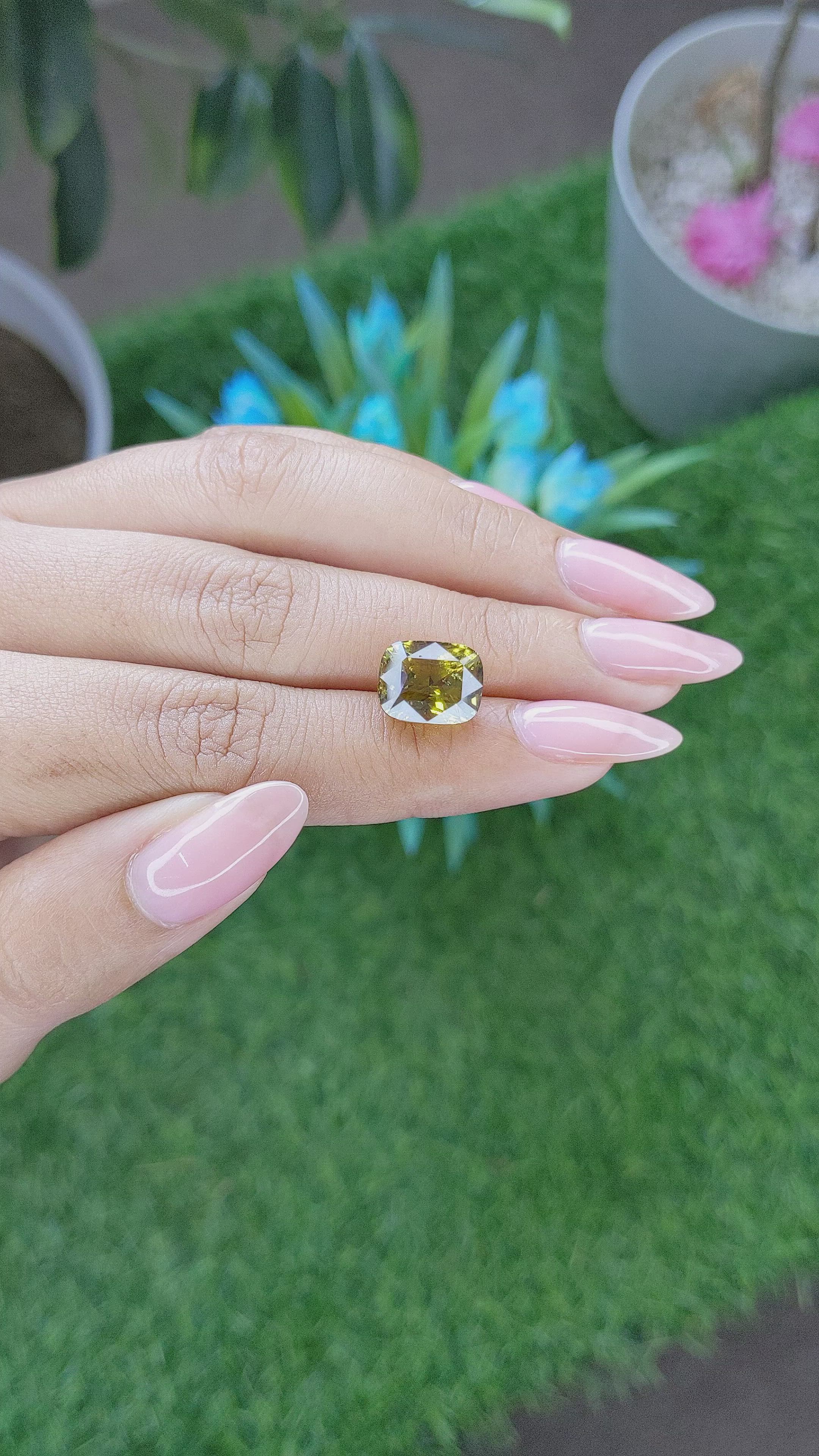 7.51 Ct. Chrysoberyl from Tanzania Size Video