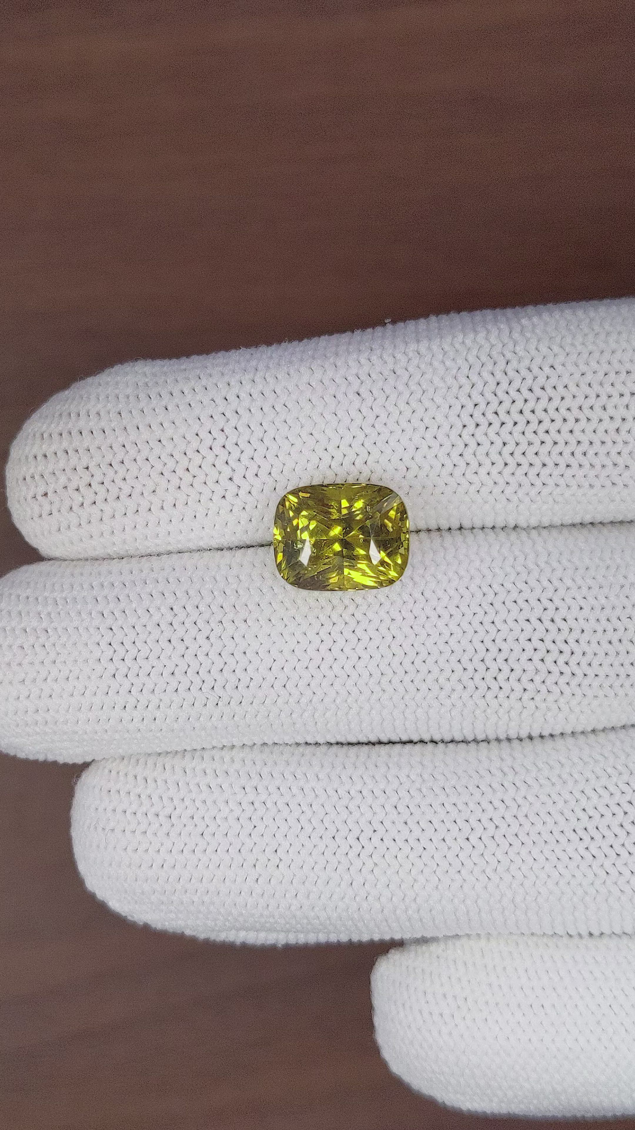 7.51 Ct. Chrysoberyl from Tanzania Size Video