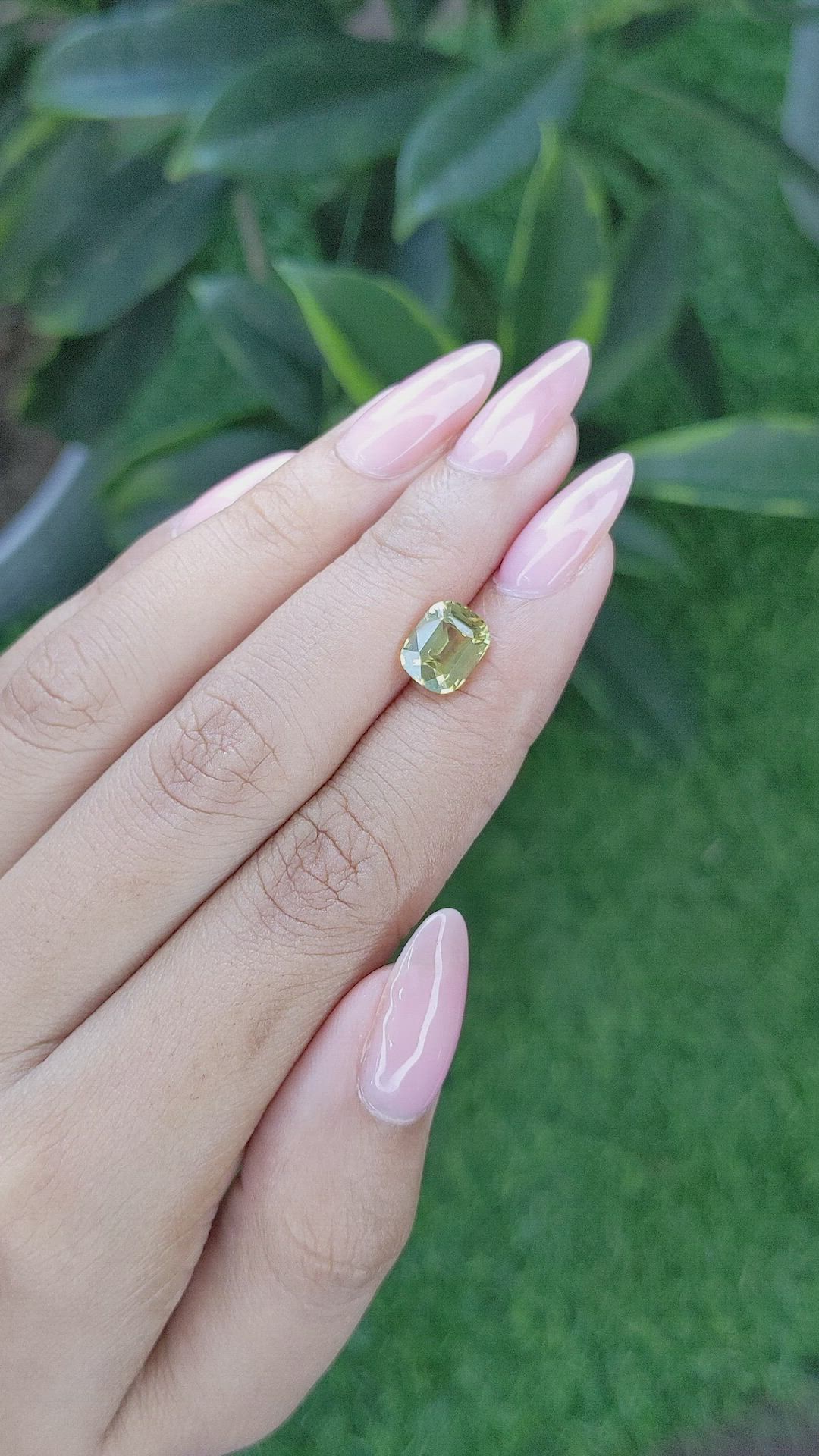 2.59 Ct. Chrysoberyl from Tanzania Size Video