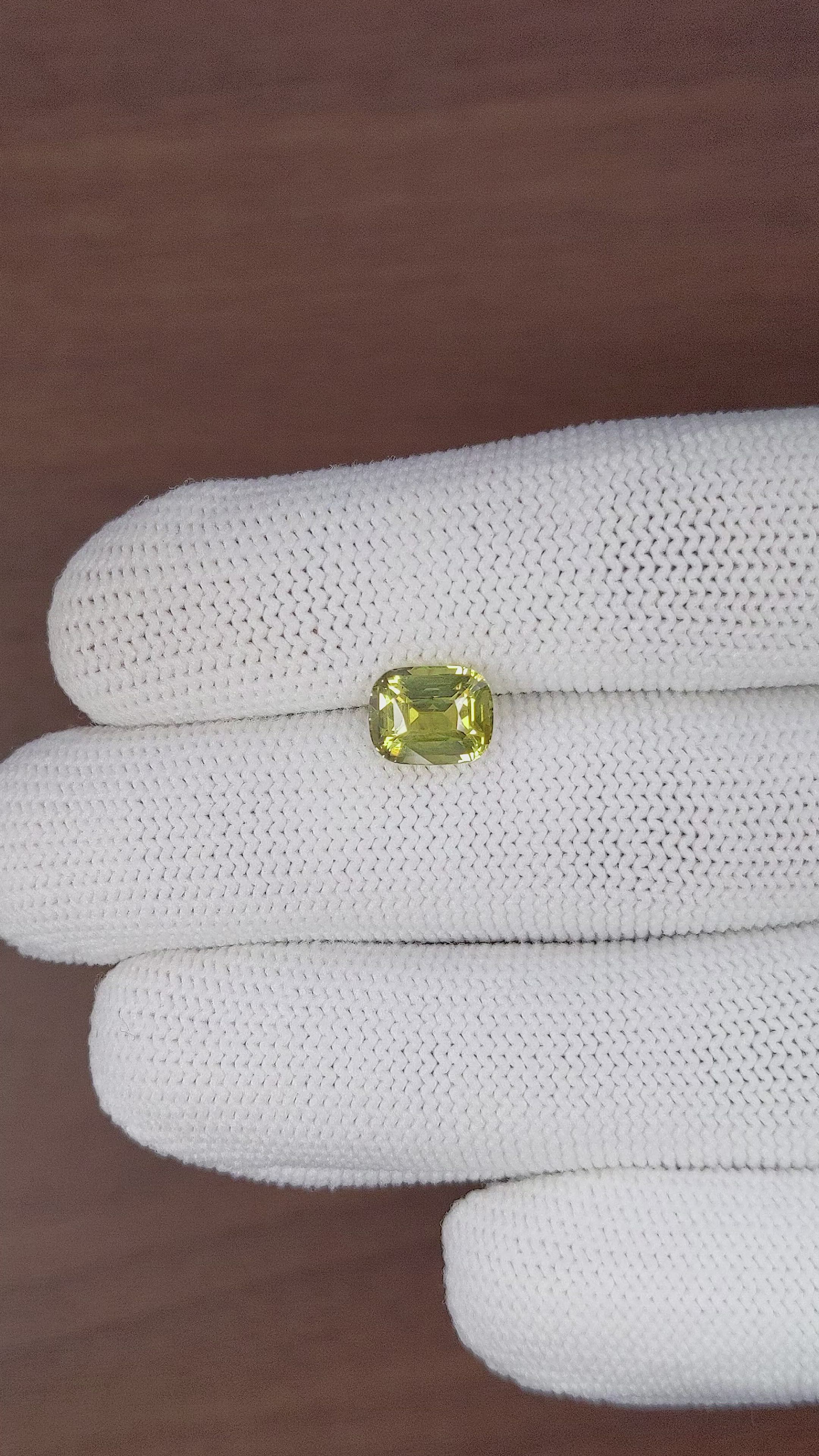 2.59 Ct. Chrysoberyl from Tanzania Size Video