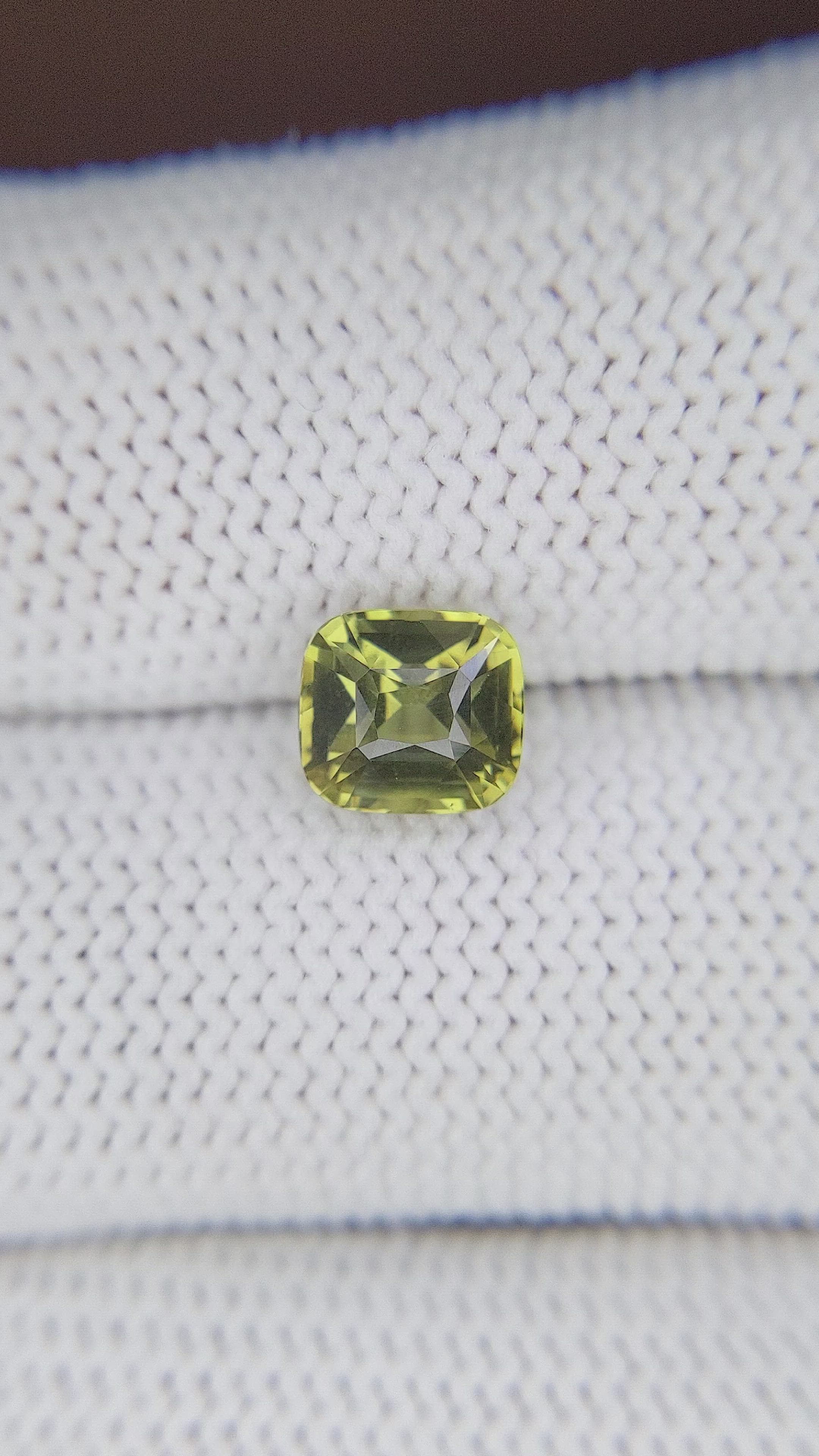 1.84 Ct. Chrysoberyl from Tanzania Size Video