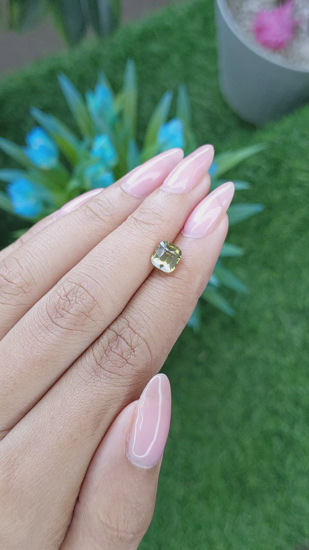 1.84 Ct. Chrysoberyl from Tanzania Size Video