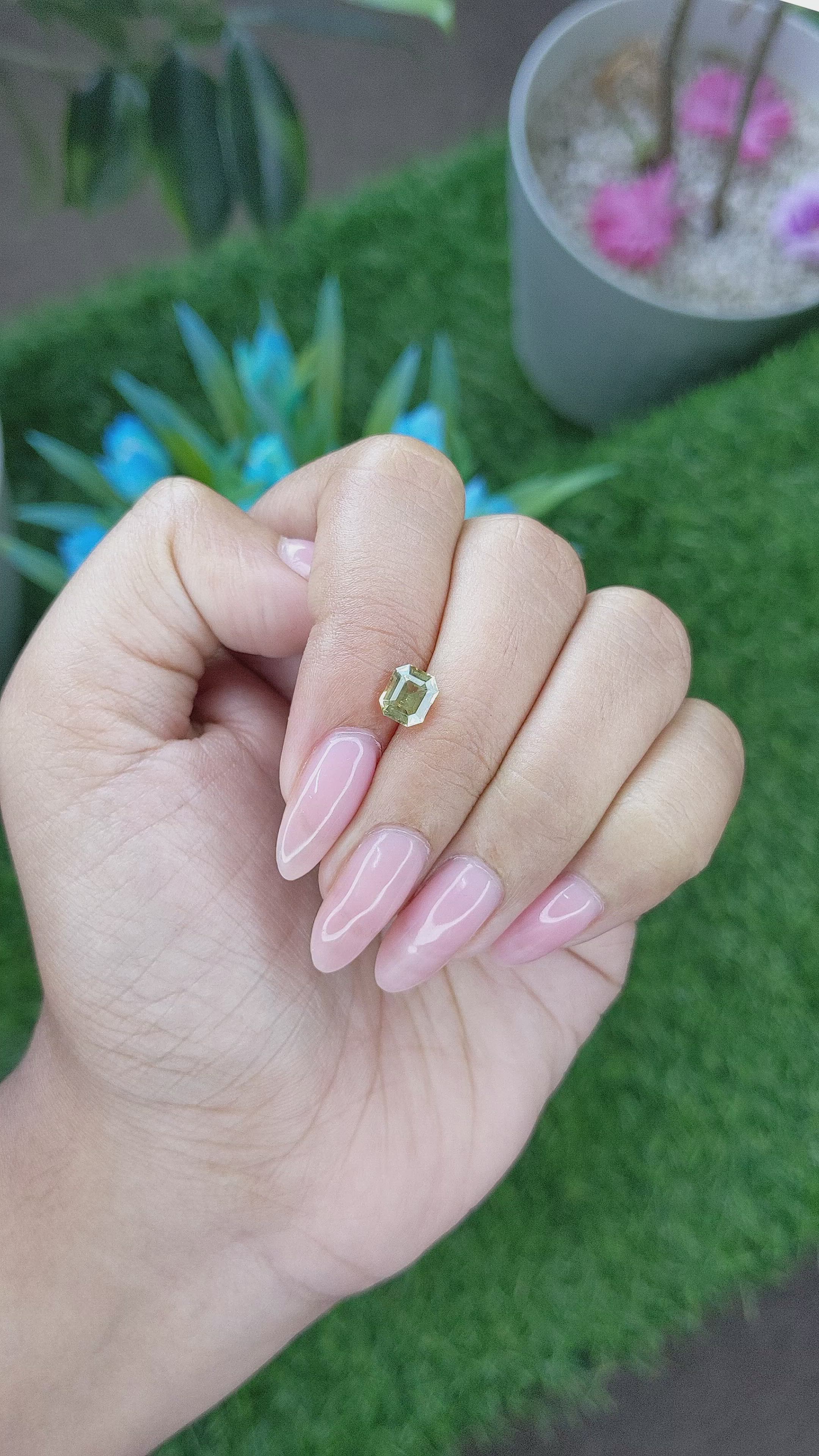 1.21 Ct. Chrysoberyl from Tanzania Size Video