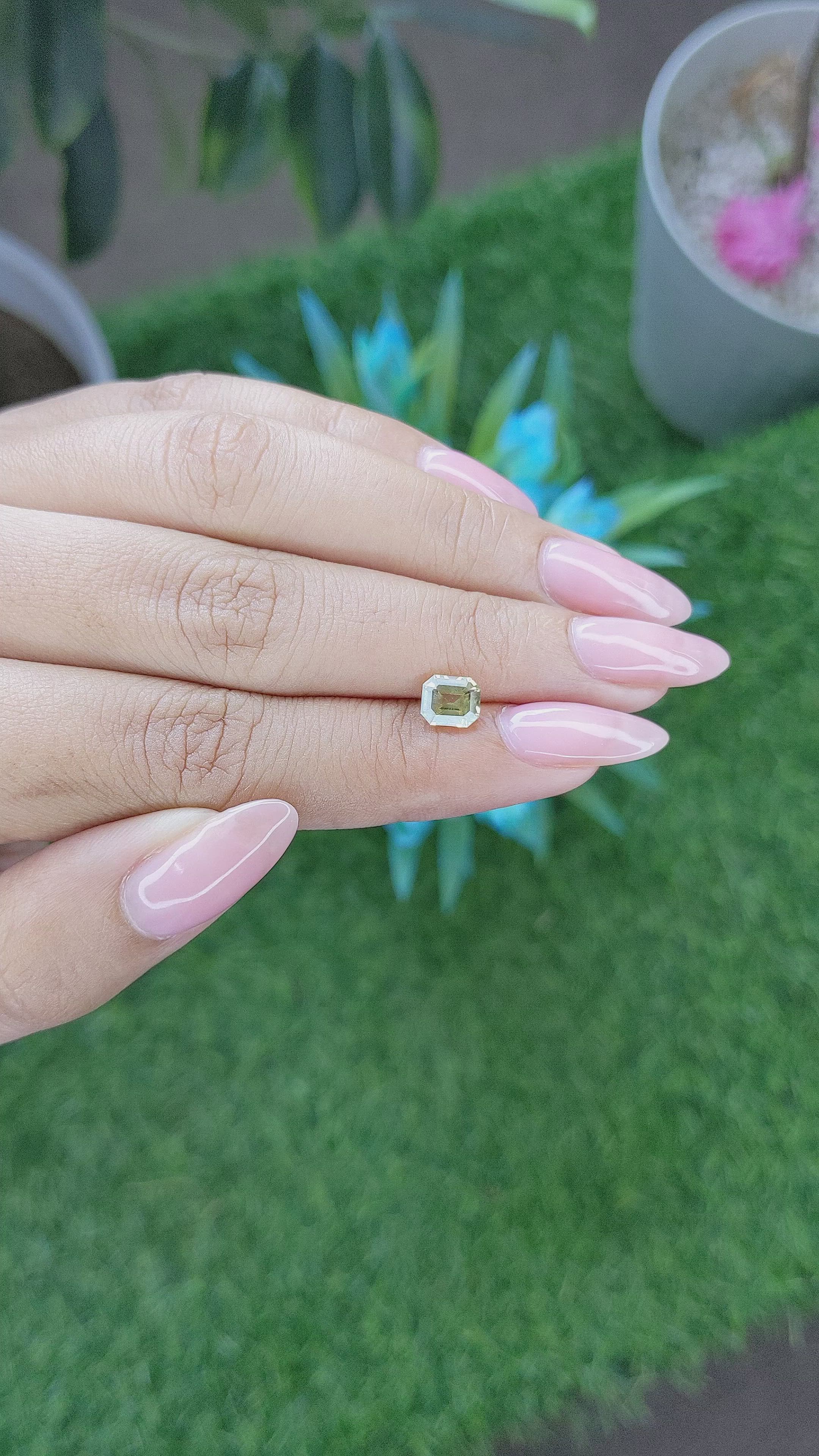 1.21 Ct. Chrysoberyl from Tanzania Size Video