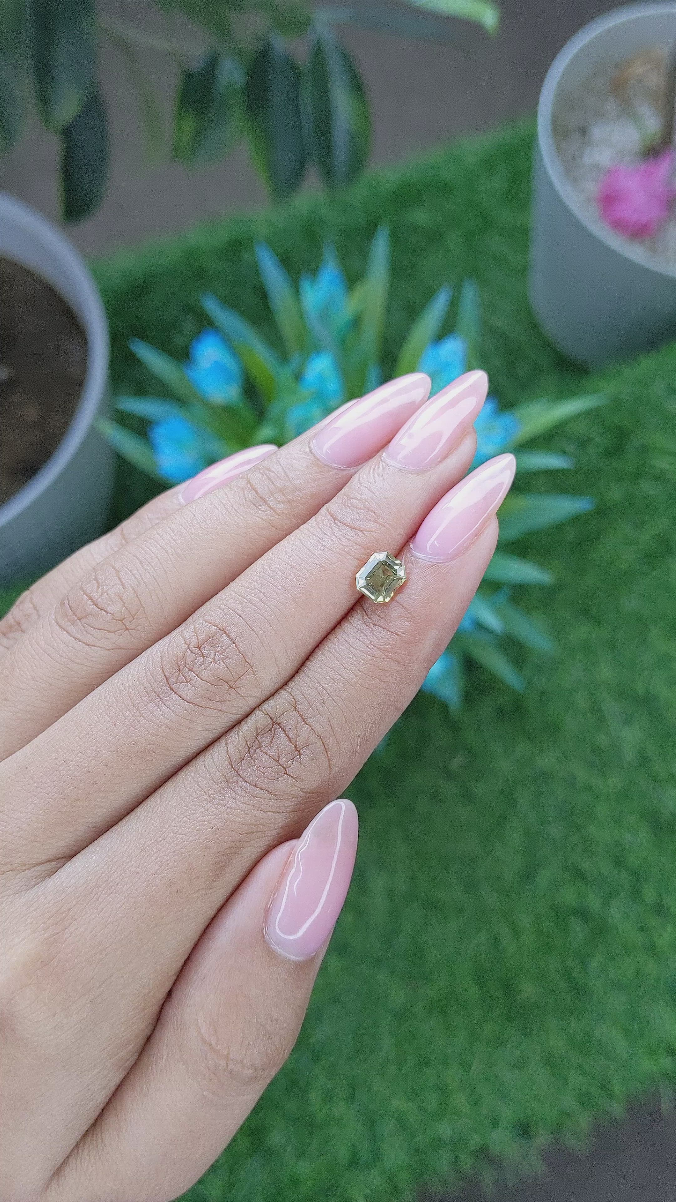 1.21 Ct. Chrysoberyl from Tanzania Size Video