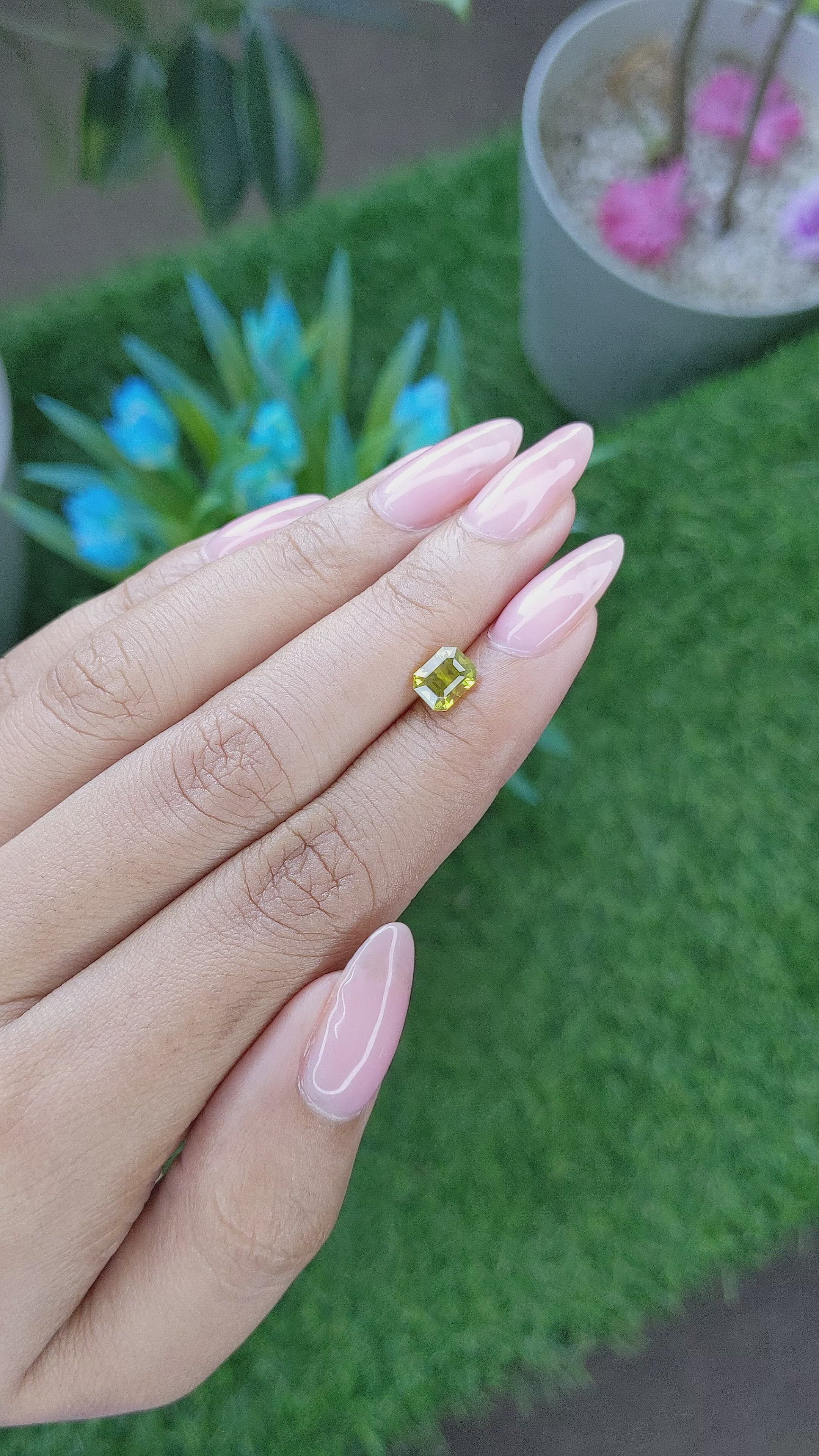 1.25 Ct. Chrysoberyl from Tanzania Size Video