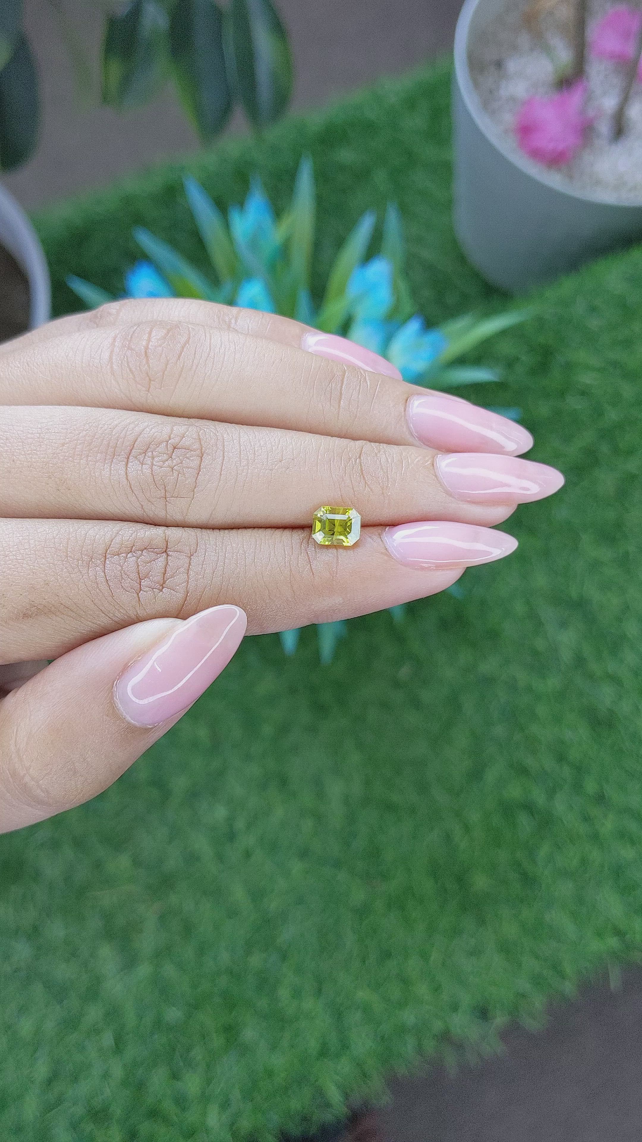 1.25 Ct. Chrysoberyl from Tanzania Size Video