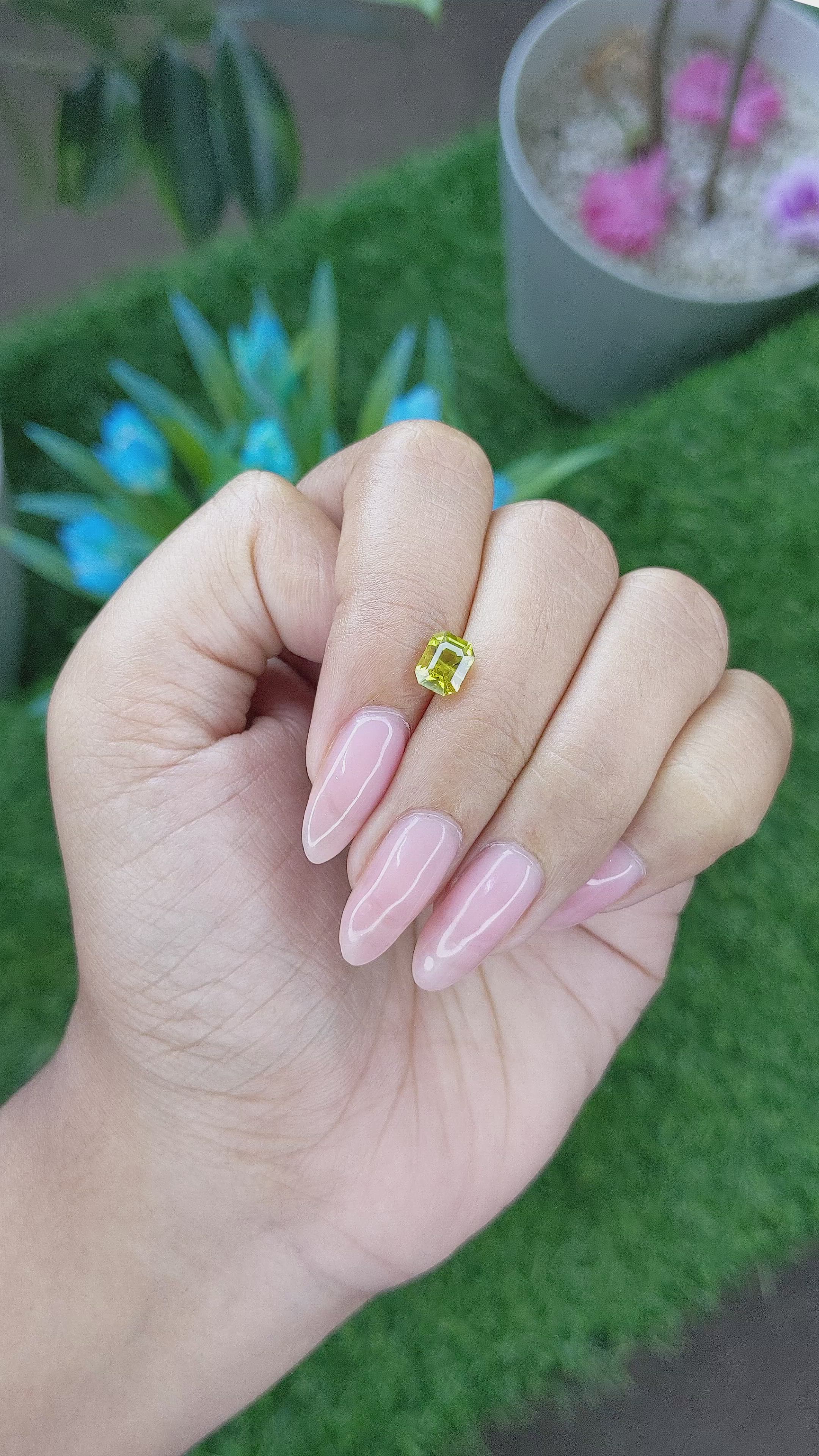 1.25 Ct. Chrysoberyl from Tanzania Size Video