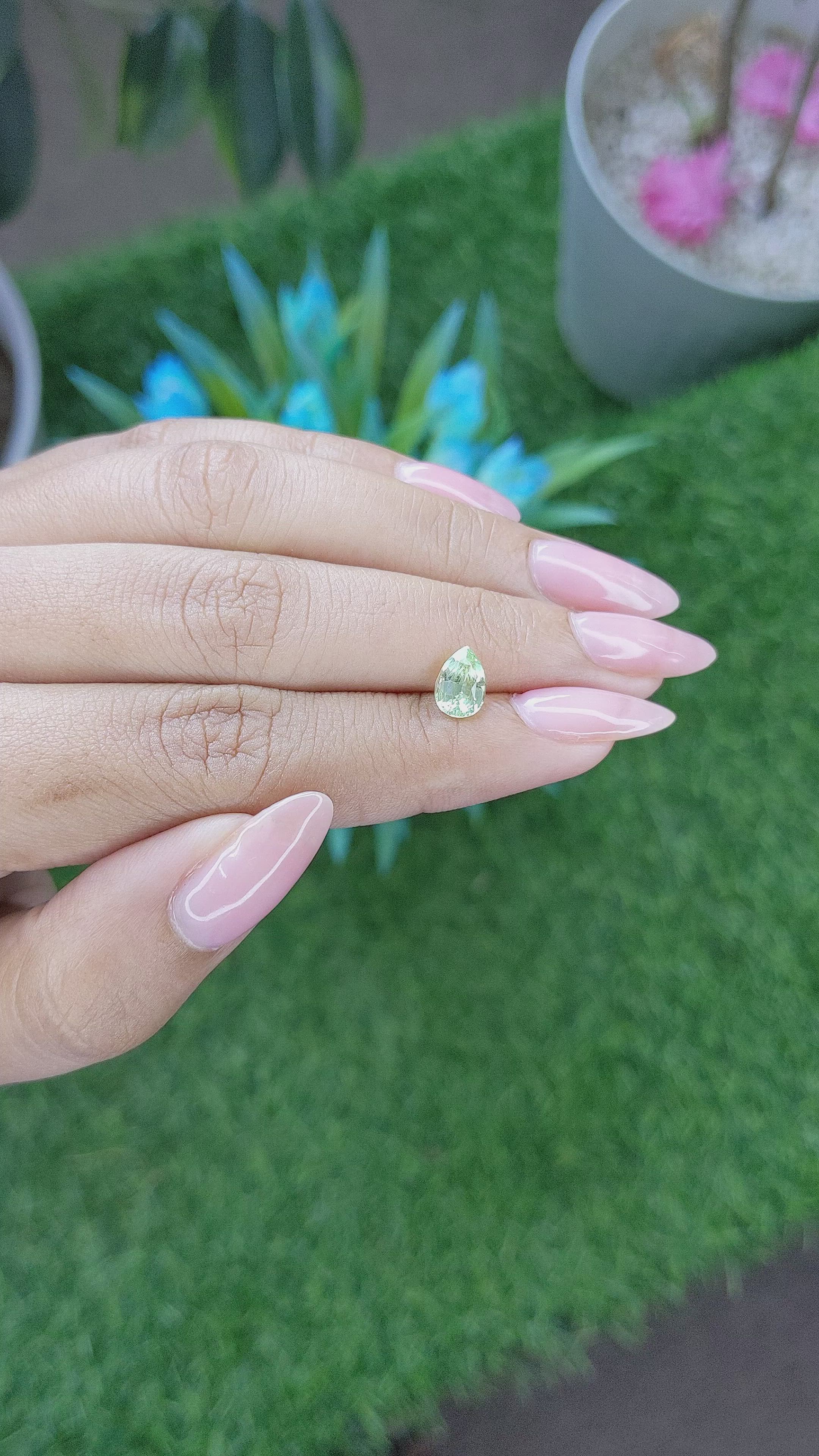 1.19 Ct. Chrysoberyl from Tanzania Size Video