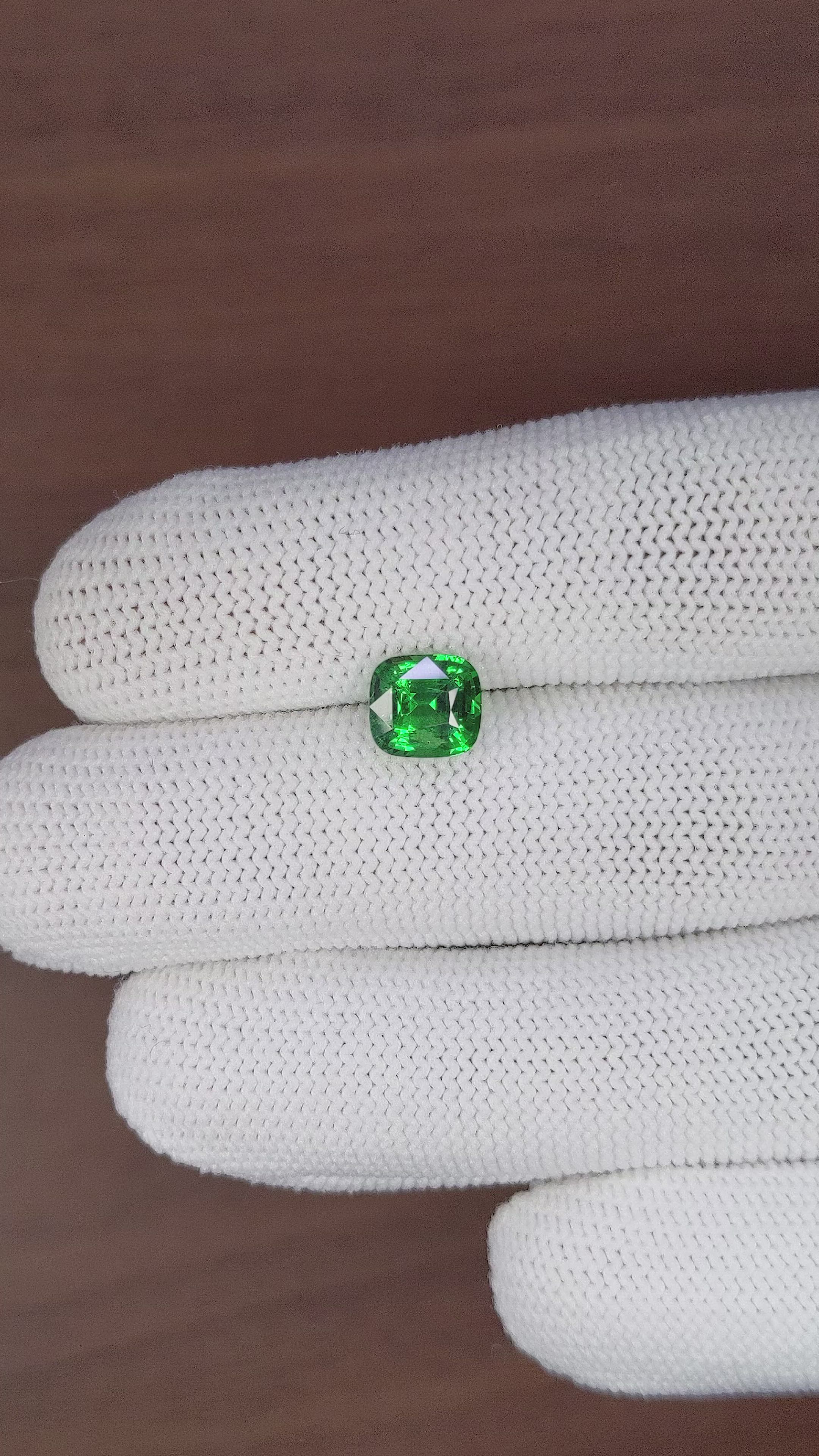 2.43 Ct. Tsavorite Garnet from Tanzania Size Video