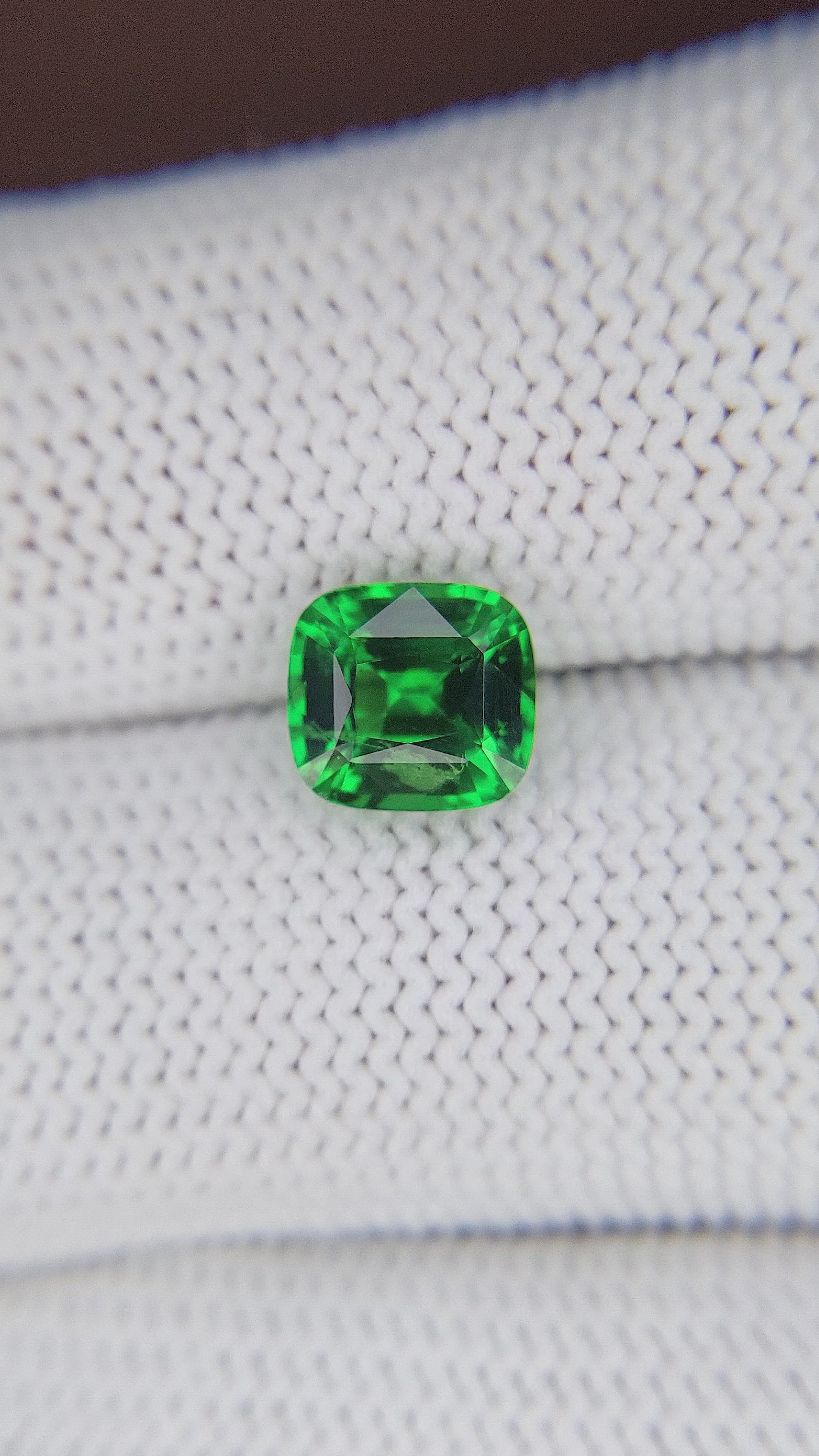2.43 Ct. Tsavorite Garnet from Tanzania Size Video