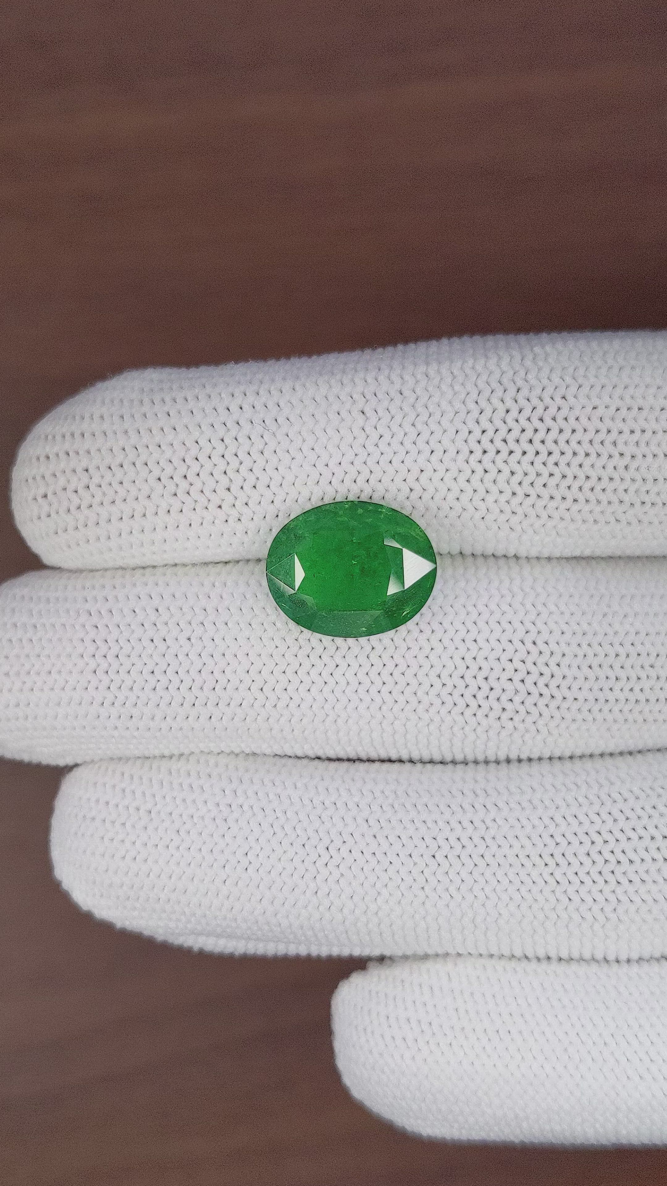 7.75 Ct. Tsavorite Garnet from Tanzania Size Video