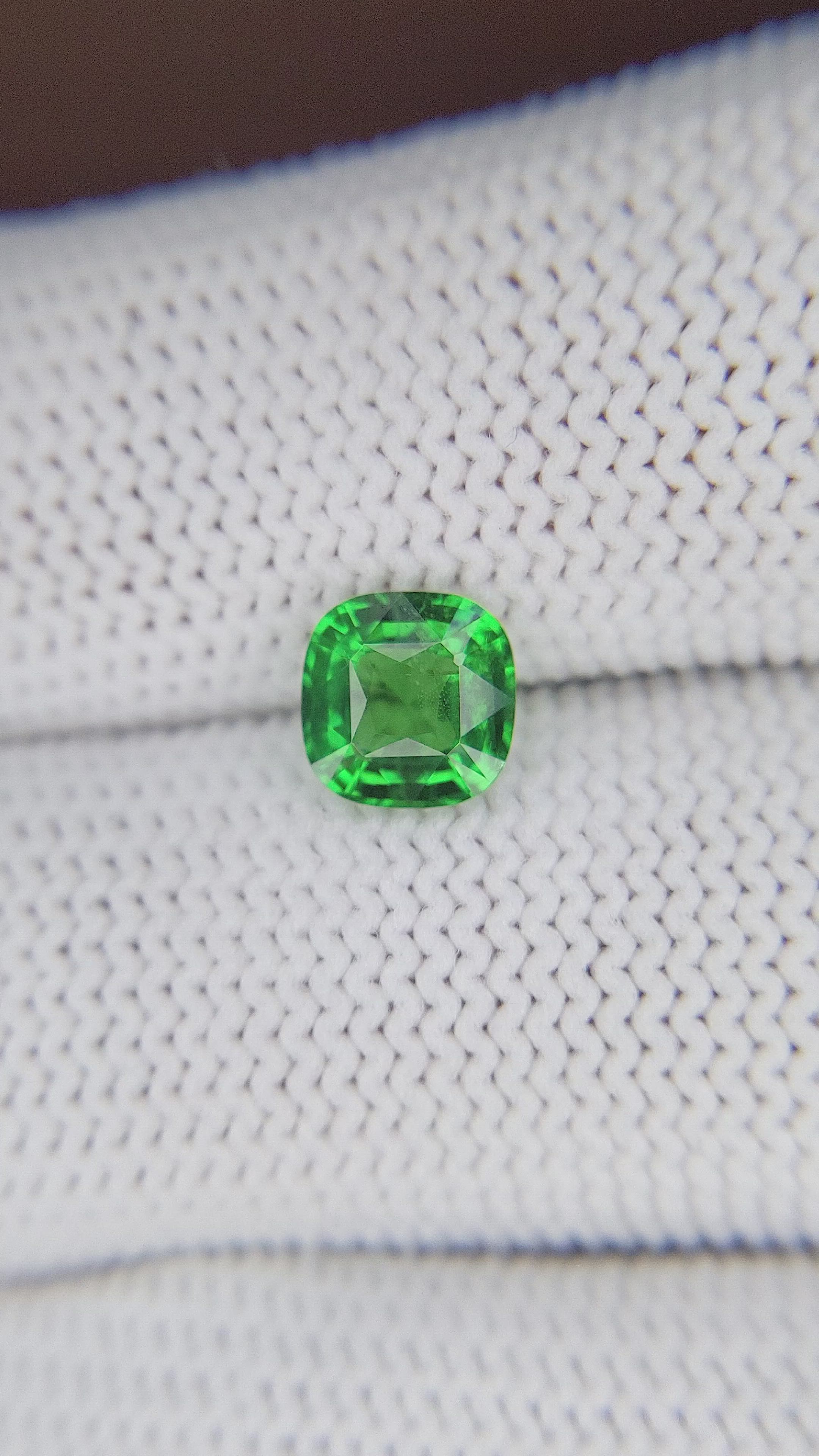 1.30 Ct. Tsavorite Garnet from Tanzania Size Video