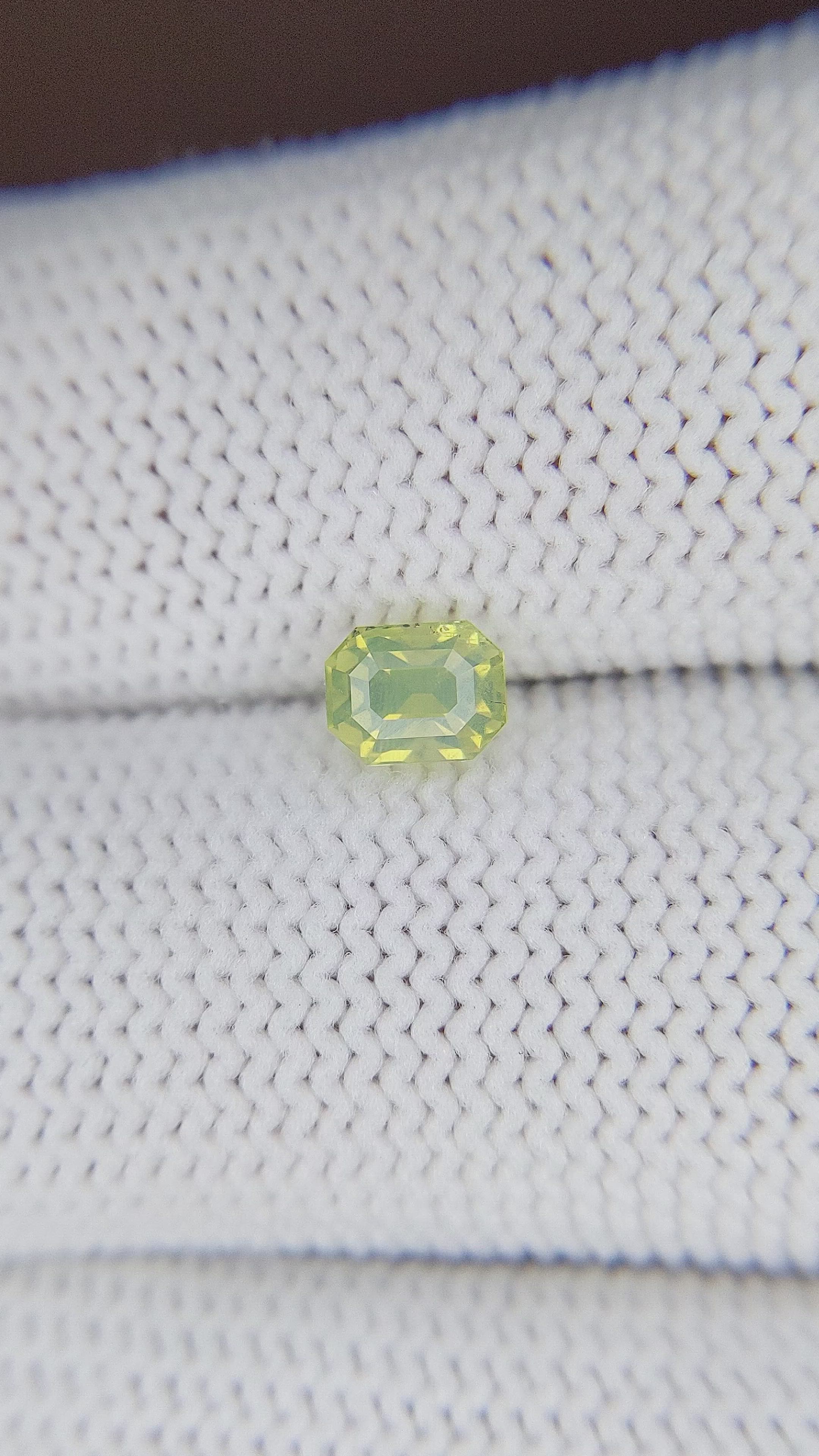 0.81 Ct. Chrysoberyl from Tanzania Size Video