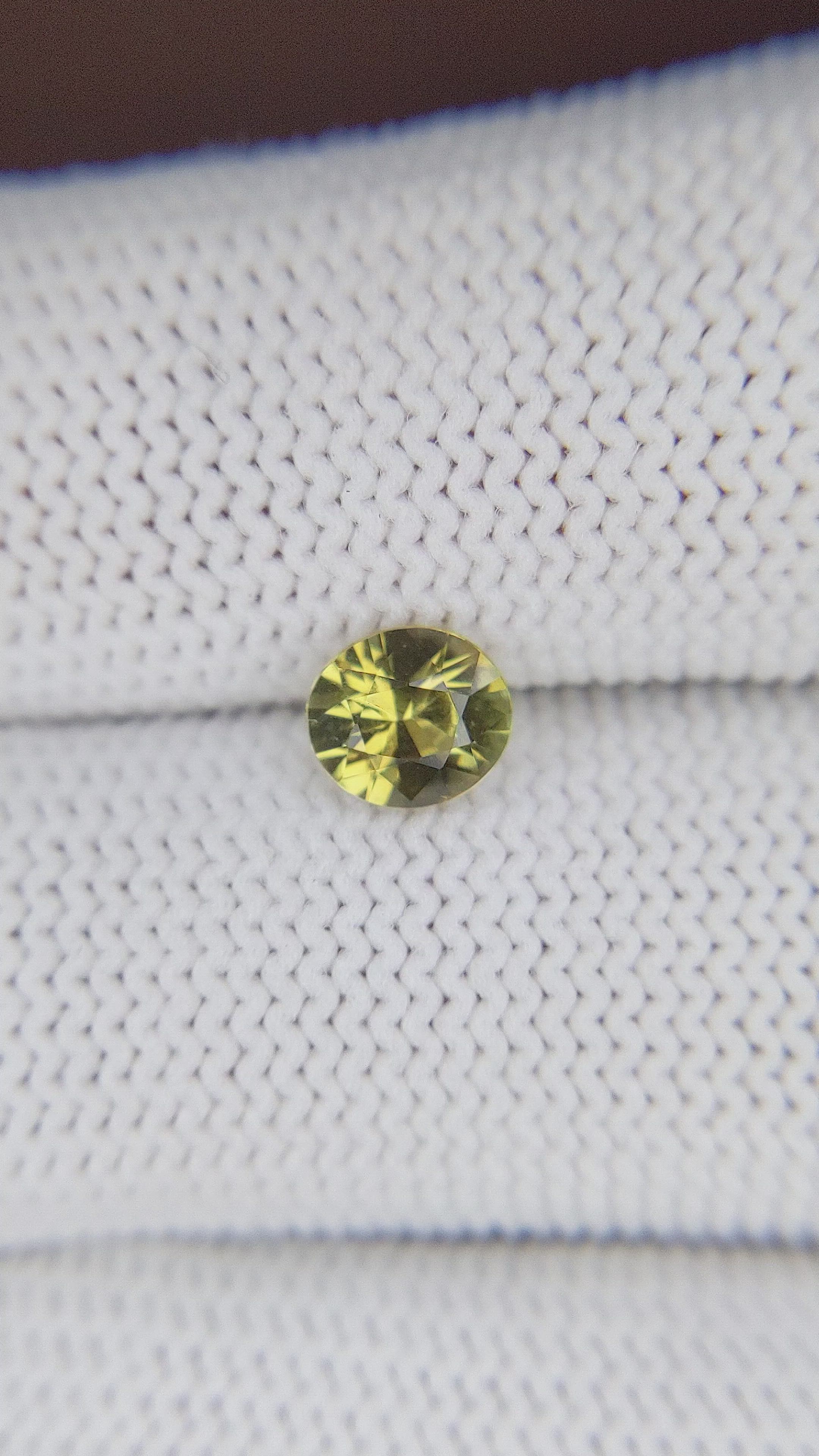 0.92 Ct. Chrysoberyl from Tanzania Size Video