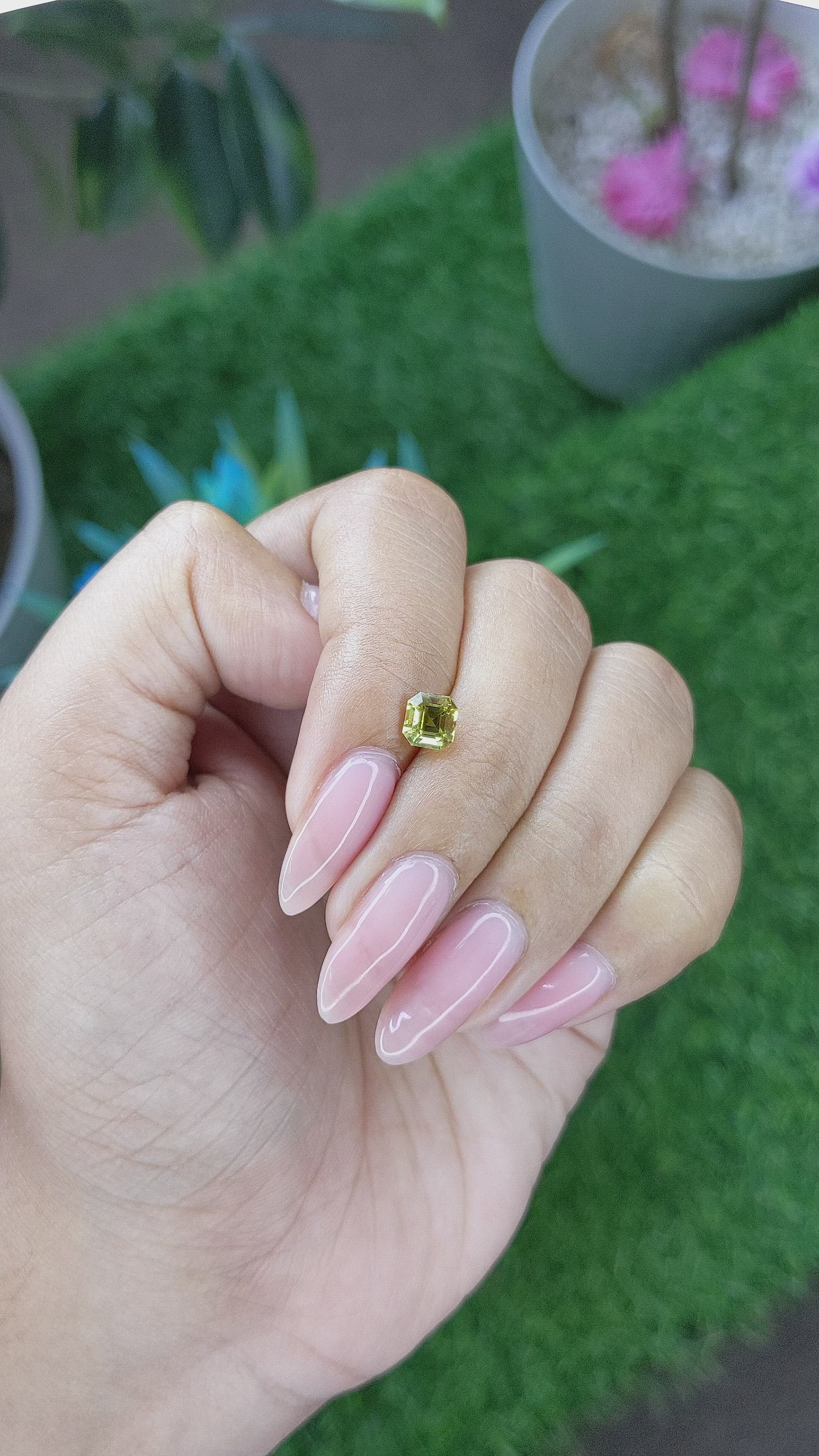 0.99 Ct. Chrysoberyl from Tanzania Size Video