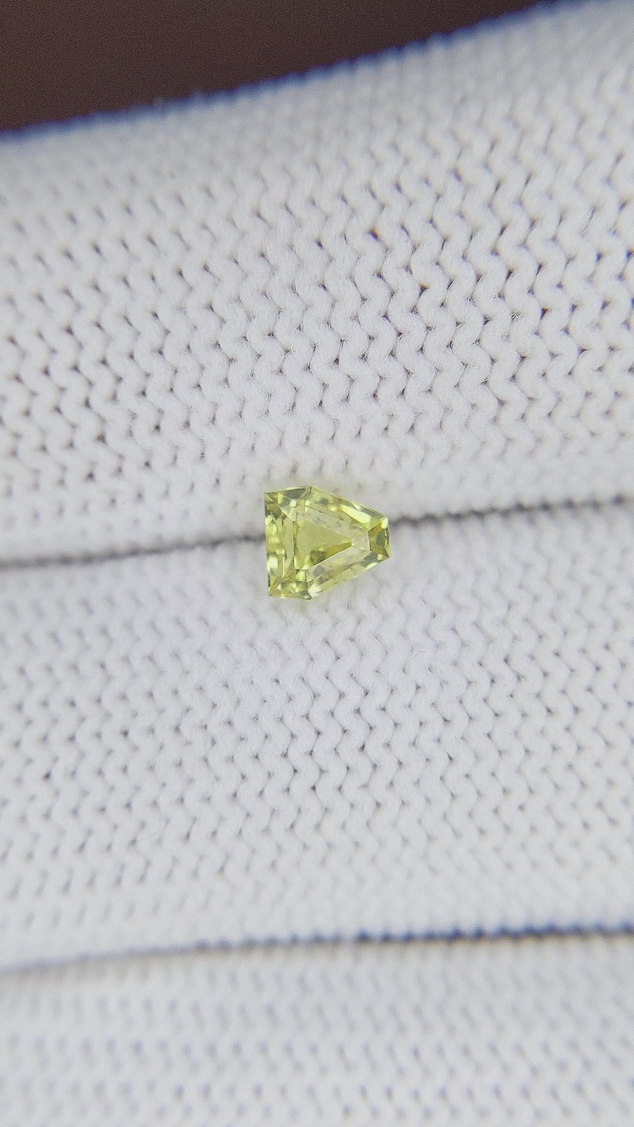 0.52 Ct. Chrysoberyl from Tanzania Size Video